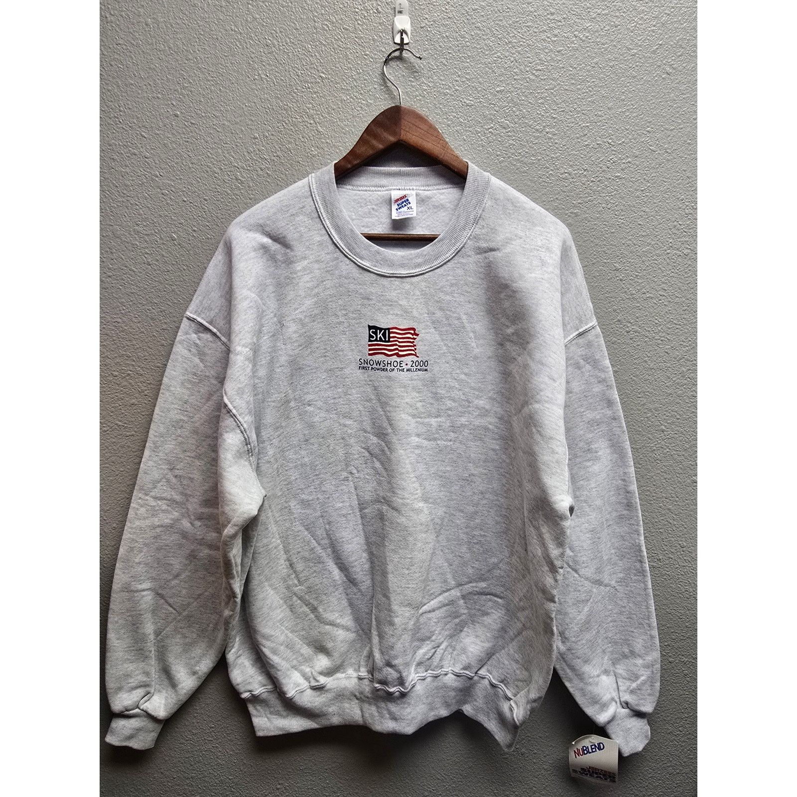 Jerzees × Vintage Vintage Ski Sweatshirt Snowshoe Crewneck XL 90s VTG XL Size US XL / EU 56 / 4 - 1 Thumbnail