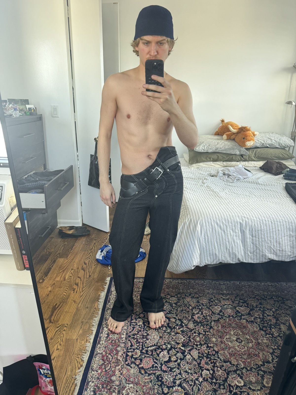 Other ONRUSH twirl jeans in black with belt Size US 31 - 6 Thumbnail