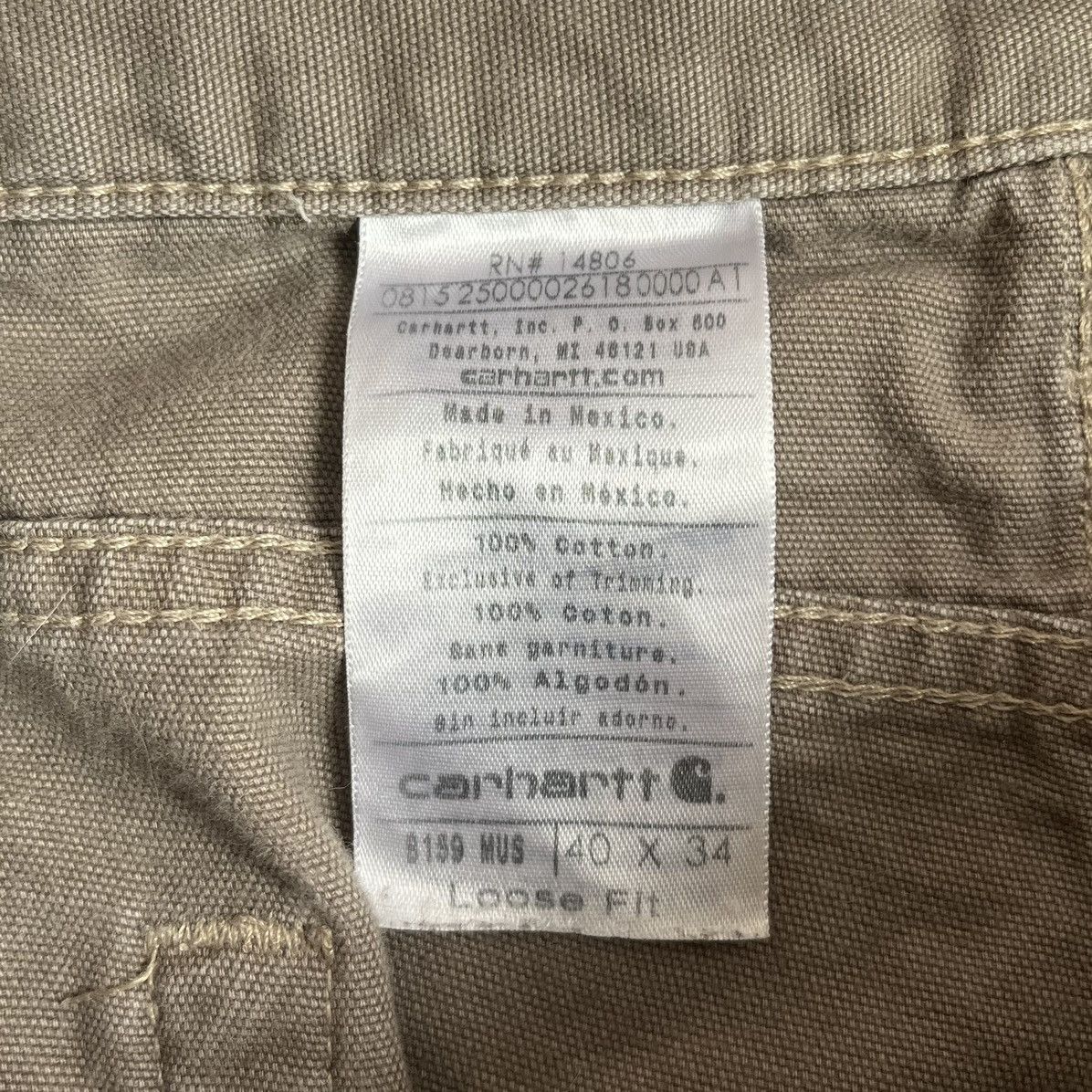 Carhartt × Vintage Vintage Carhartt fadded baggy work wear carpenter pants Size US 40 / EU 56 - 6 Thumbnail