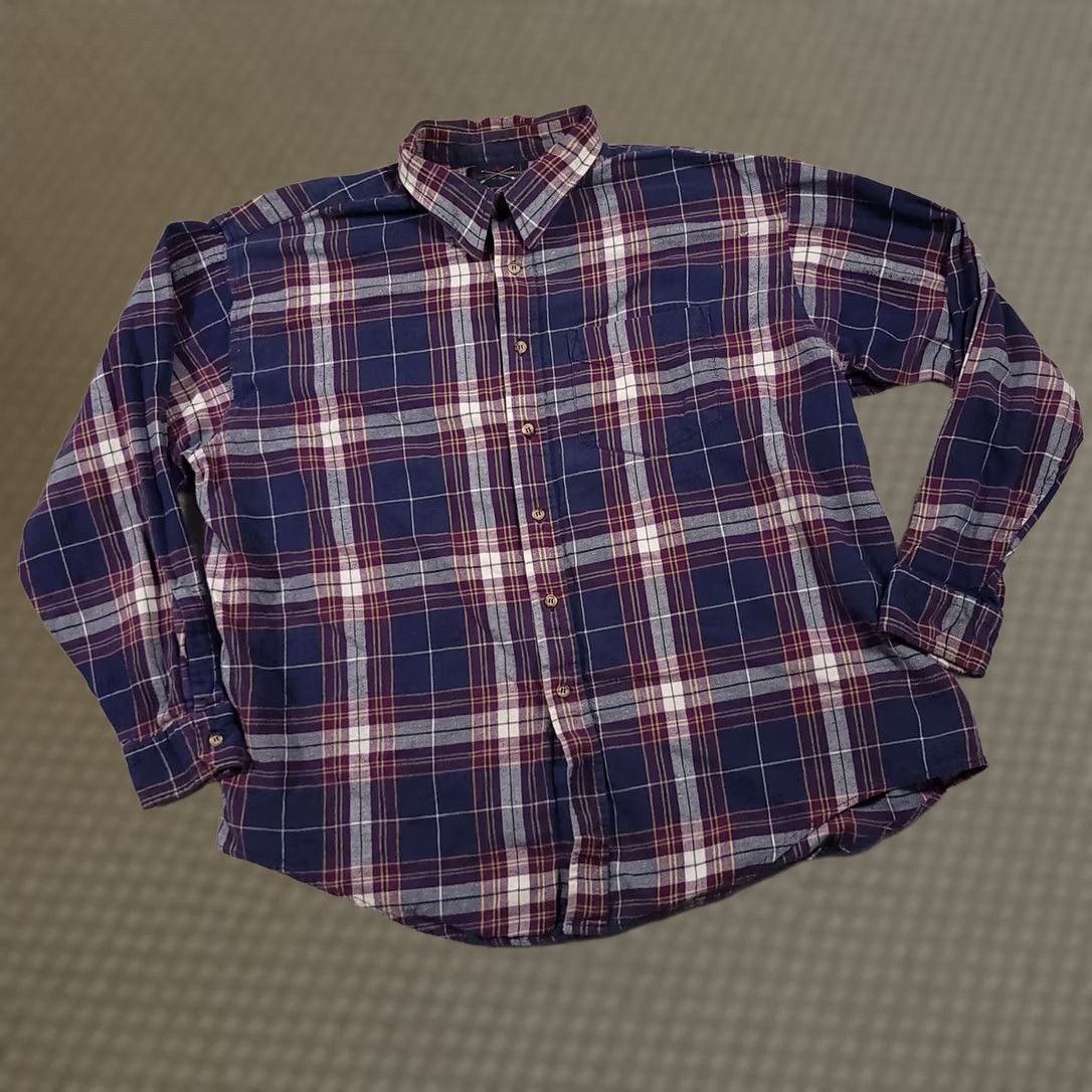 Vintage VINTAGE Arrow Shirt Mens 2XL Plaid Button Down Long Sleeve Flannel Pocket Casual Size US XXL / EU 58 / 5 - 1 Thumbnail