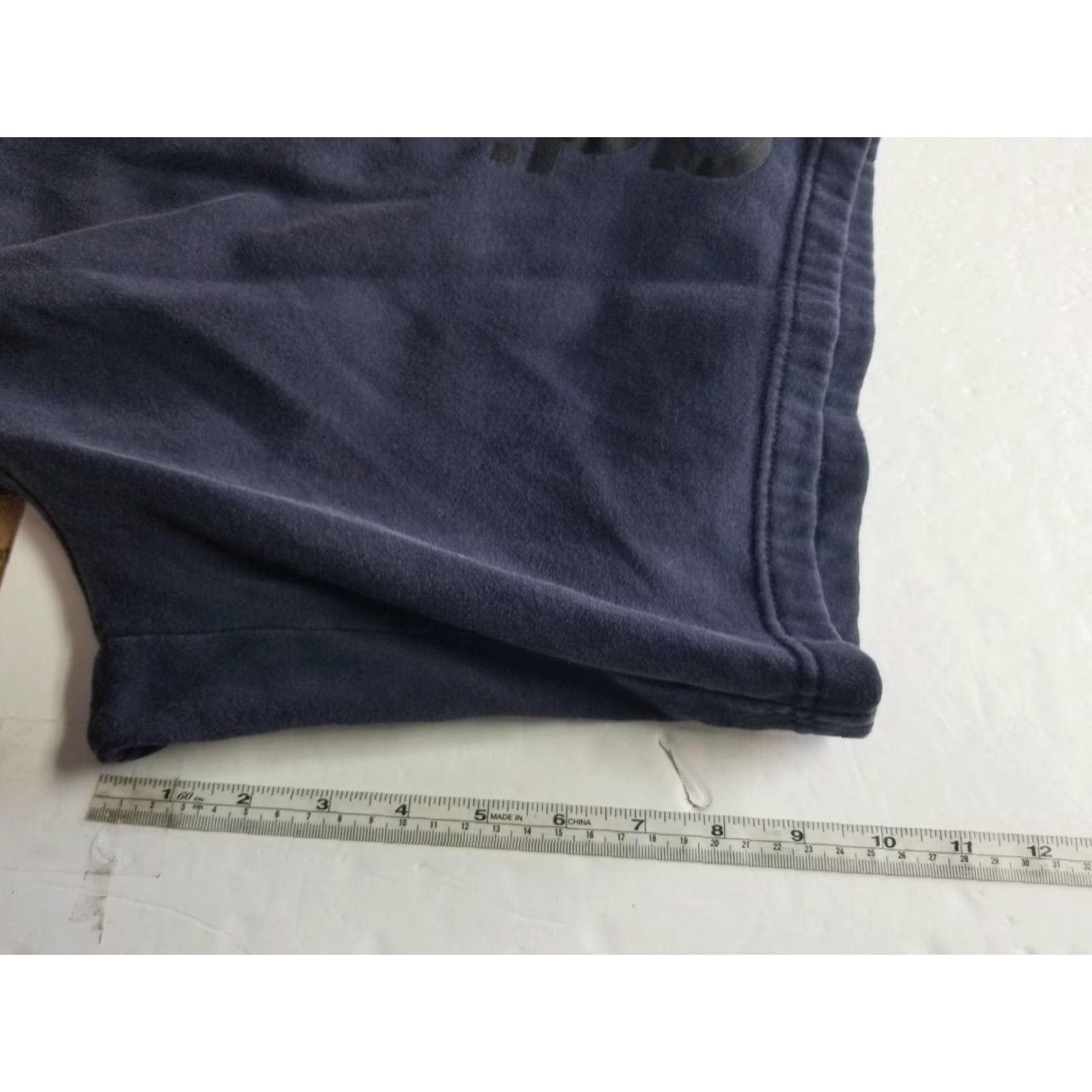 Adidas Adidas Sweat Men Activewear Shorts L Navy Blue Pockets Drawstring Size US 33 - 3 Thumbnail