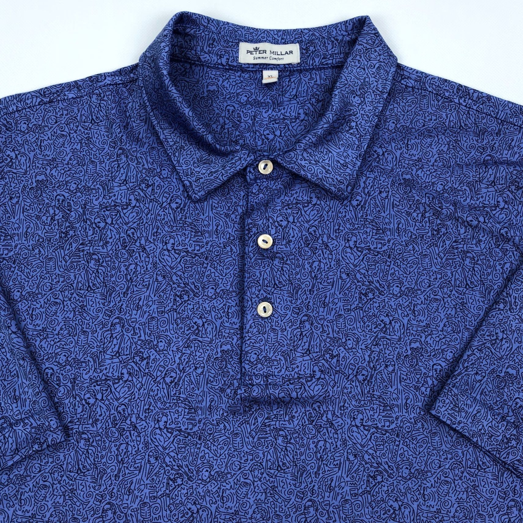 Peter Millar Peter Millar Polo Shirt Men XL Blue Golf Summer Comfort Performance Short Sleeve Activewear Casual Shirts Mens XL Blue Golf Size US XL / EU 56 / 4 - 2 Thumbnail