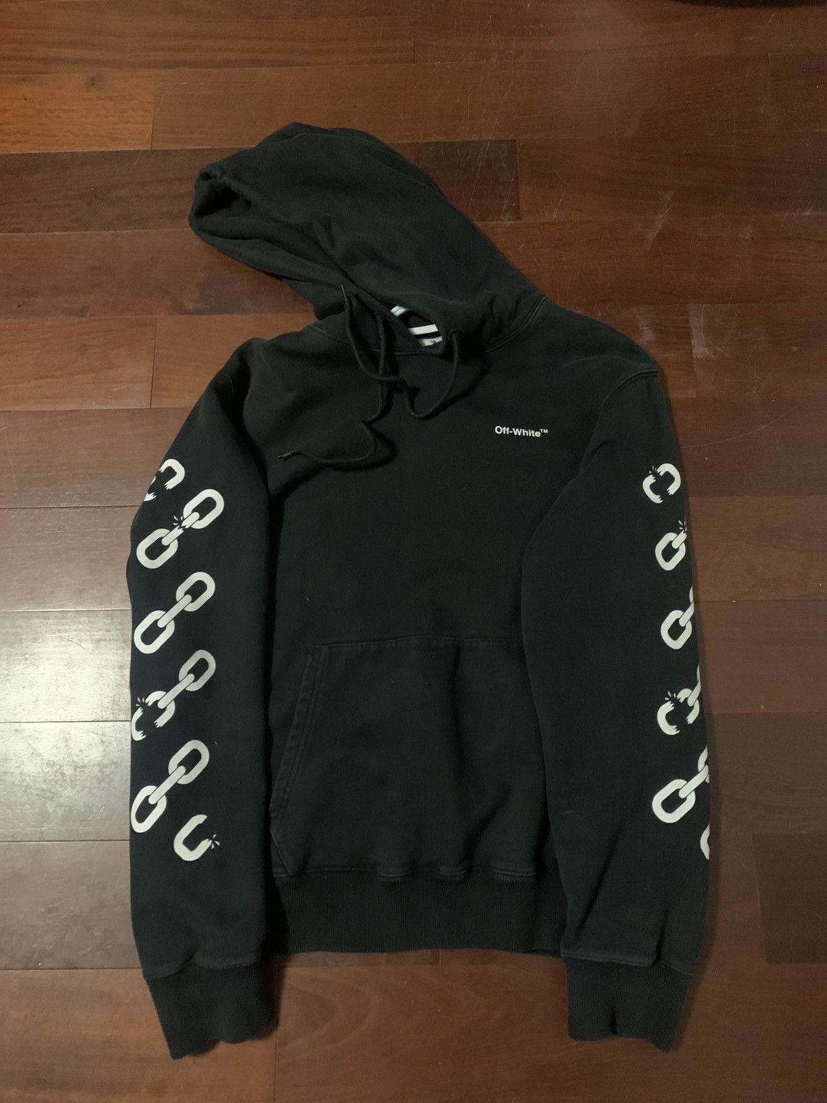 Off-White Off-White Chain Arrow Slim Hoodie Size US M / EU 48-50 / 2 - 2 Thumbnail