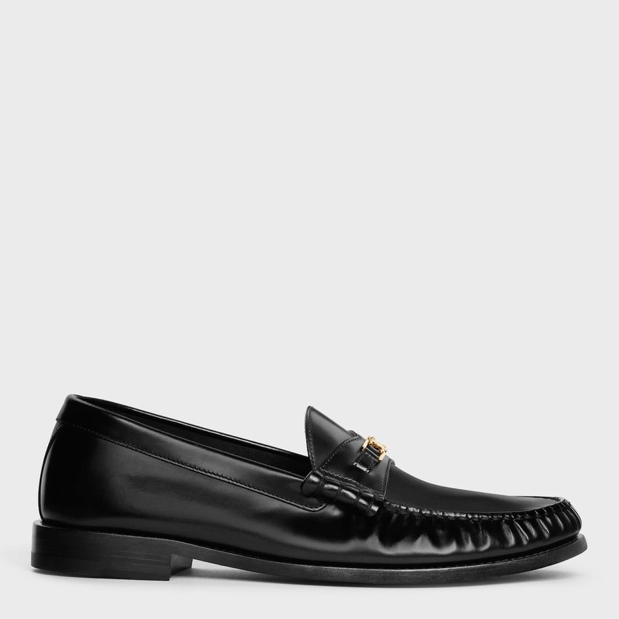 Celine o1d2blof0226 Leather Loafer Shoes in Black Size US 10 / EU 43 - 2 Thumbnail