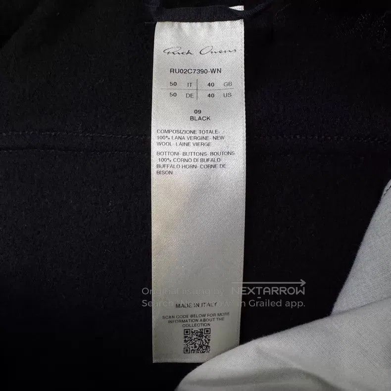 Rick Owens Rick Owens Black wool trousers Size US 40 / EU 56 - 3 Thumbnail