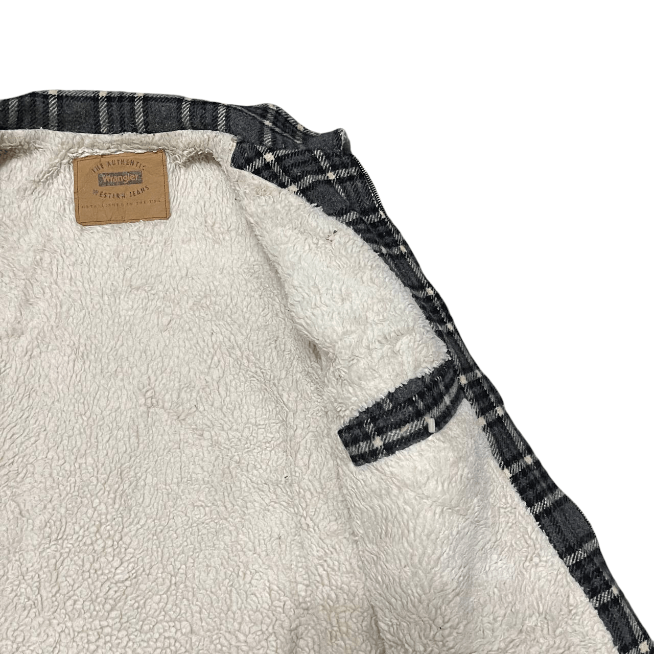 Wrangler Vintage Wrangler Checkered Wool Jacket Sherpa Linning Size US M / EU 48-50 / 2 - 7 Thumbnail