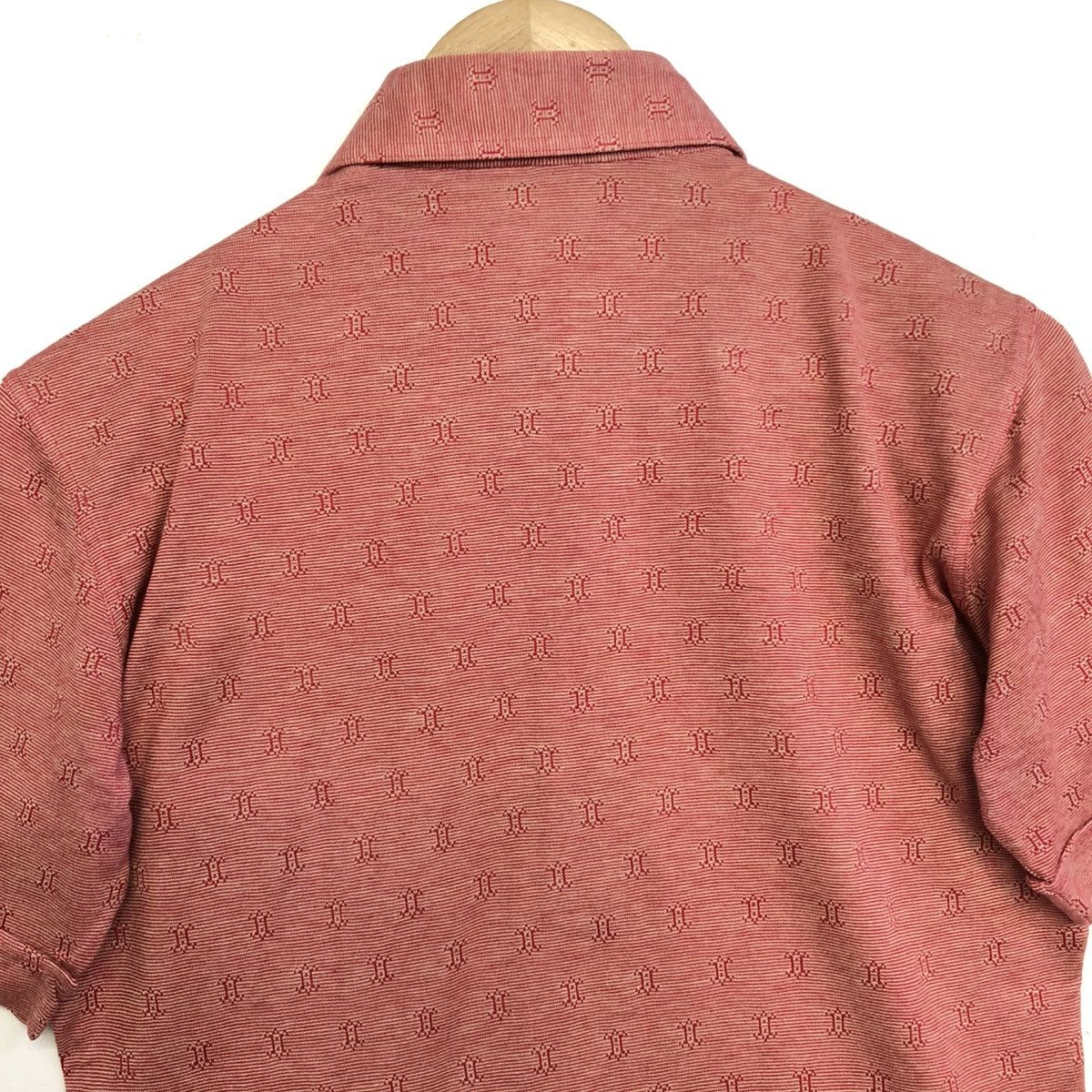 Celine Vintage CELINE Paris Monogram Retro Design Polo Shirt Size US S / EU 44-46 / 1 - 11 Thumbnail