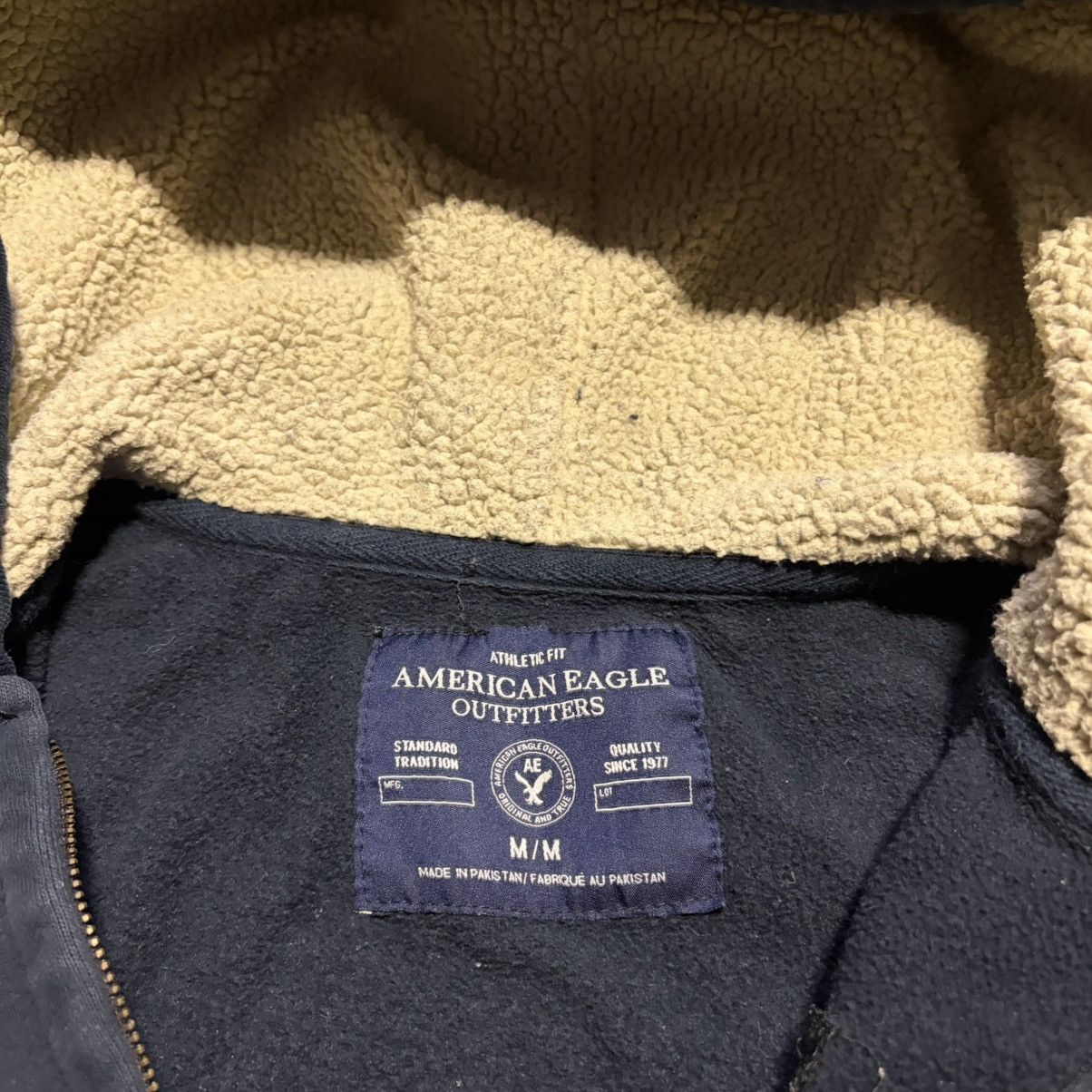 American Eagle Outfitters Vintage American Eagle Zip Up Hoodie Sherpa Preppy Skater Size US M / EU 48-50 / 2 - 8 Thumbnail