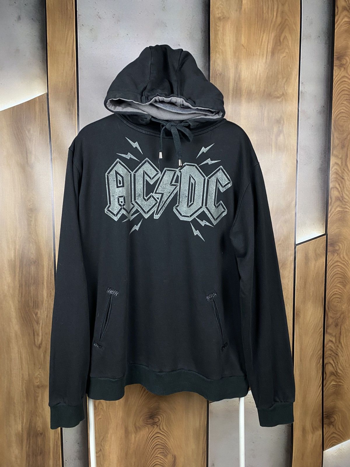 AC/DC 🎸Vintage Hoodie AC/DC Ninja Big Logo Oversized Fit Rock Tee🎸 Size US XL / EU 56 / 4 - 3 Thumbnail