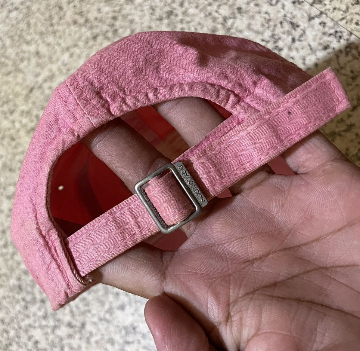 Boy London Vintage 90s Boy London "Sun & Logo" Pink Strapback Hat Size ONE SIZE - 8 Thumbnail