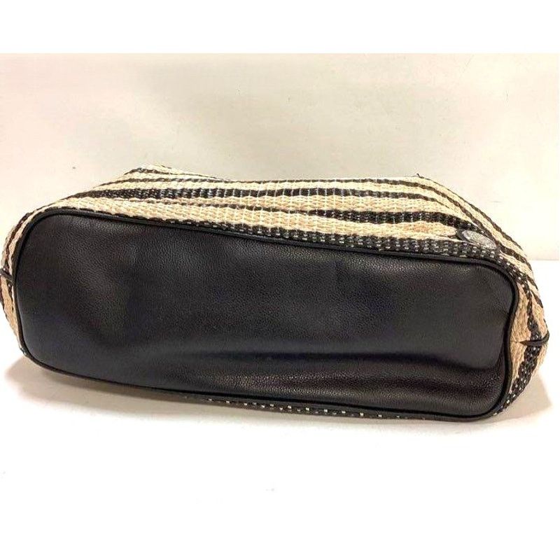 Vince Camuto Vince Camuto Harlo Leather Striped Woven Travel Tote Bag Size ONE SIZE - 5 Thumbnail