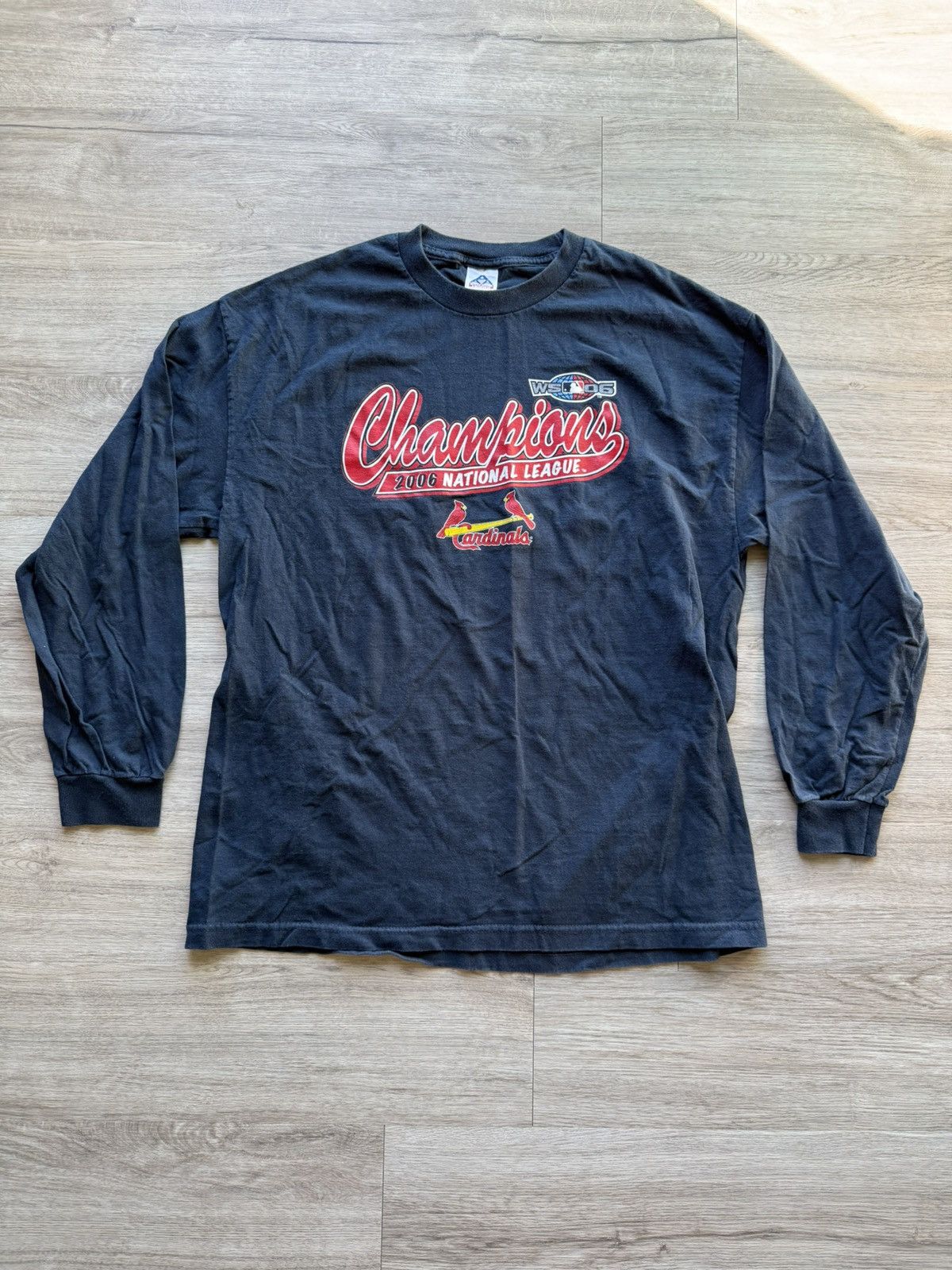 Vintage Vintage Sun Faded St Louis Cardinals MLB Long Sleeve T Shirt Size US XL / EU 56 / 4 - 1 Thumbnail