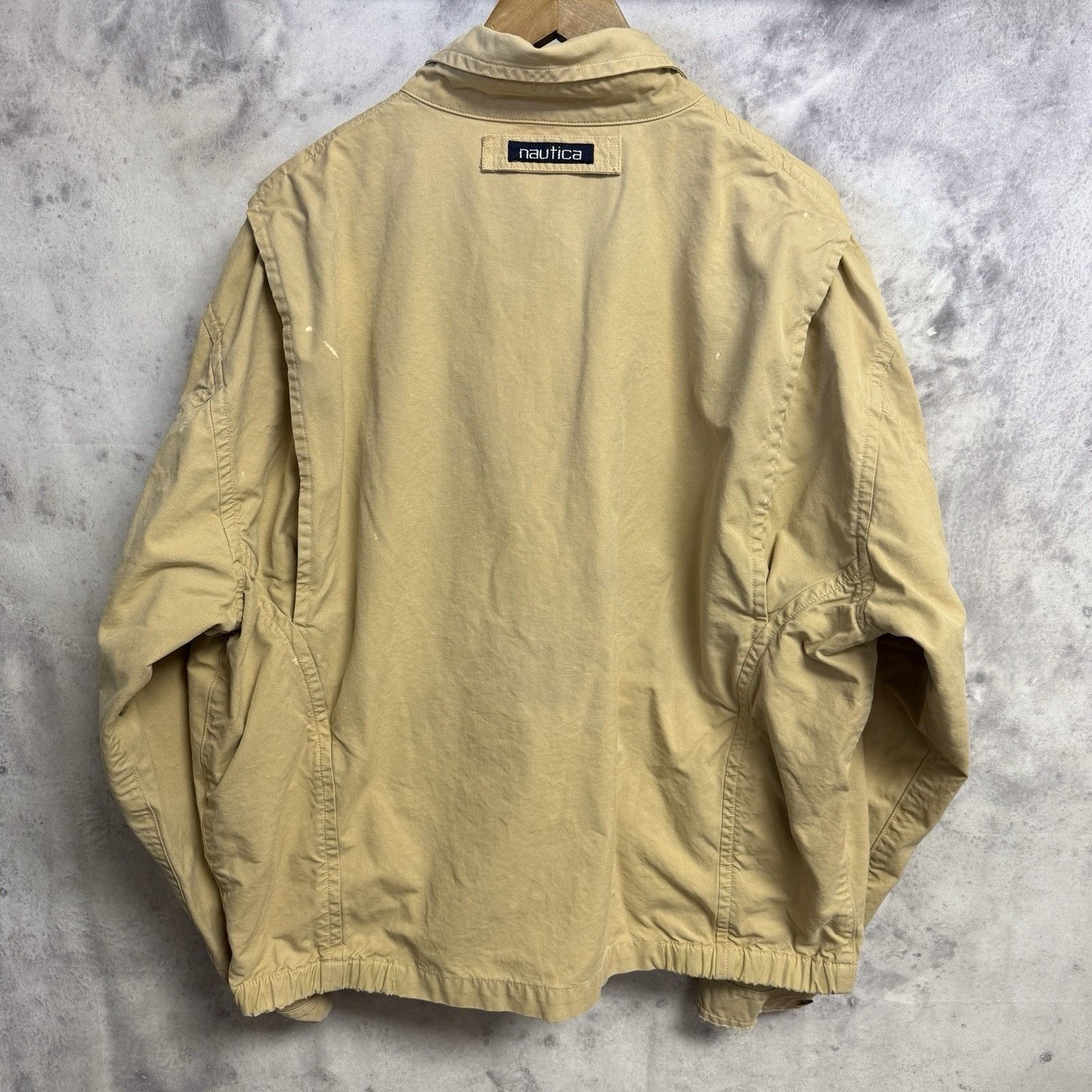 Nautica Vintage Nautica Jacket Mens Large 27x27 Beige Full Zip Colla Size US L / EU 52-54 / 3 - 2 Thumbnail