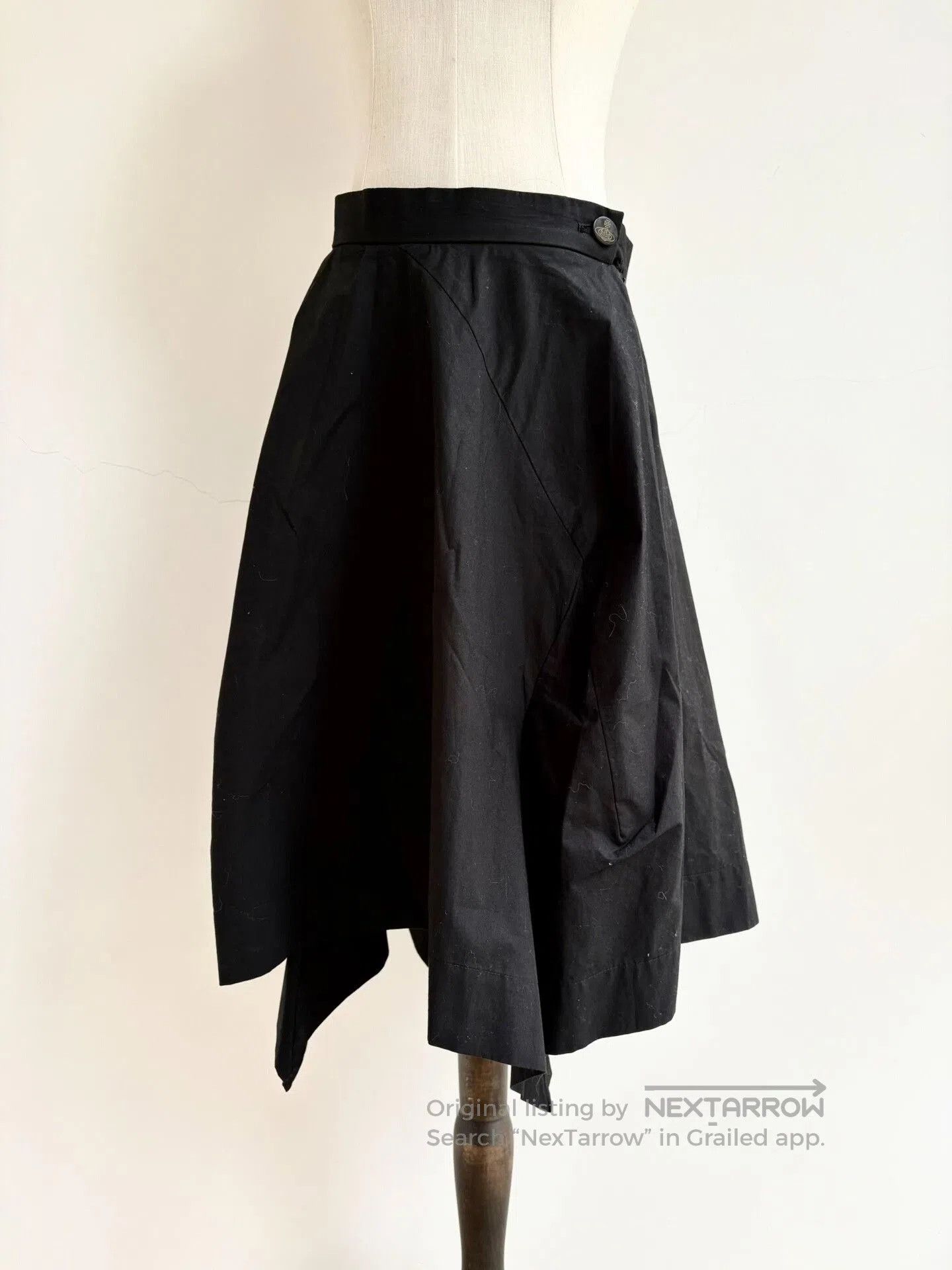 Vivienne Westwood Vivienne Westwood Vintage Black Asymmetrical Skirt. Size 35" - 1 Thumbnail