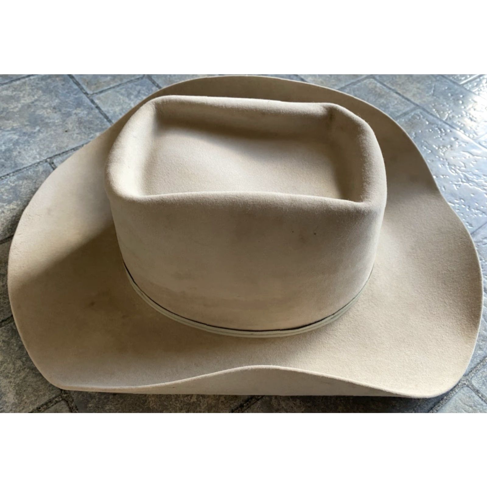 Vintage Wild West Outfitters Beaver Cowboy hat Men Cowboy Beige Western Hat Size See Photos Size ONE SIZE - 6 Thumbnail