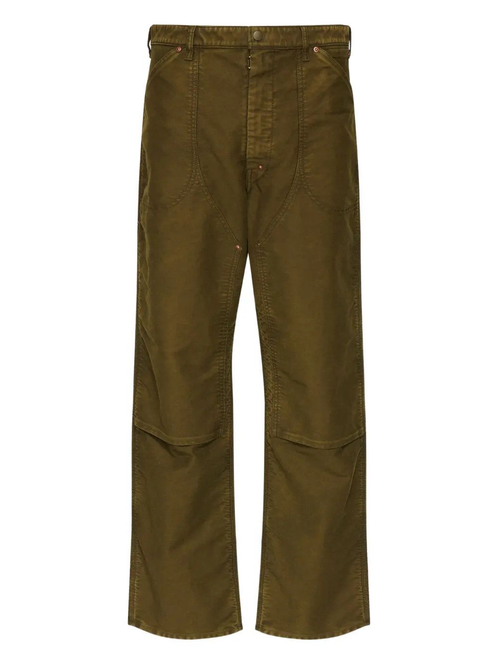 Maison Margiela o1w1db10526 Wide-leg Pant in Olive Brown Size US 36 / EU 52 - 1 Thumbnail