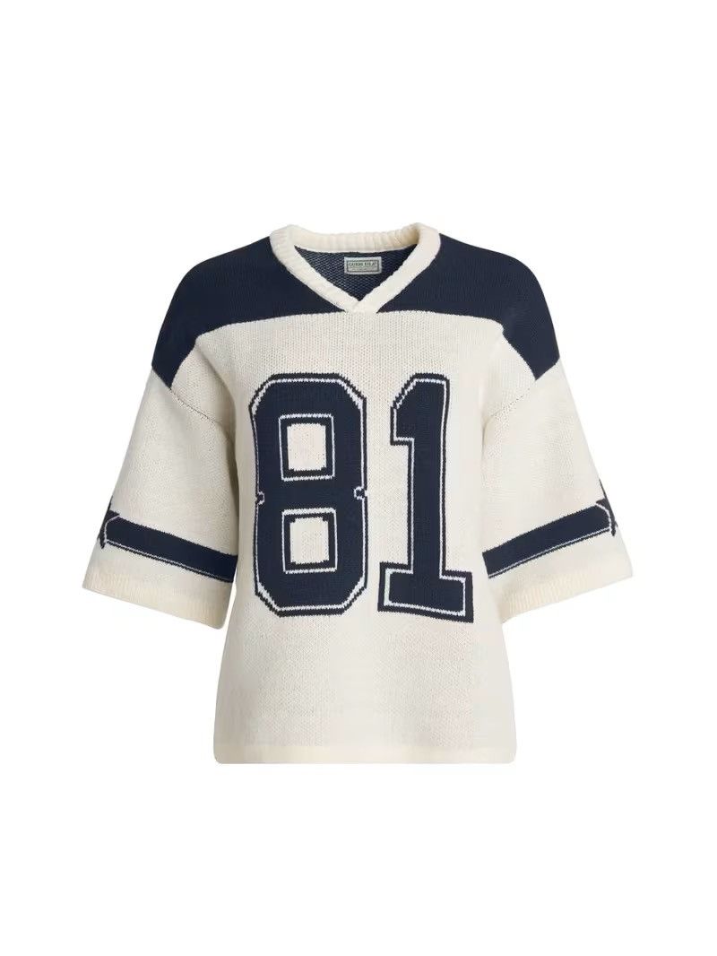 Guess FW2024 GUESS U.S.A. BY ERL FOOTBALL JERSEY SWEATER NWT Size L / US 10 / IT 46 - 2 Thumbnail