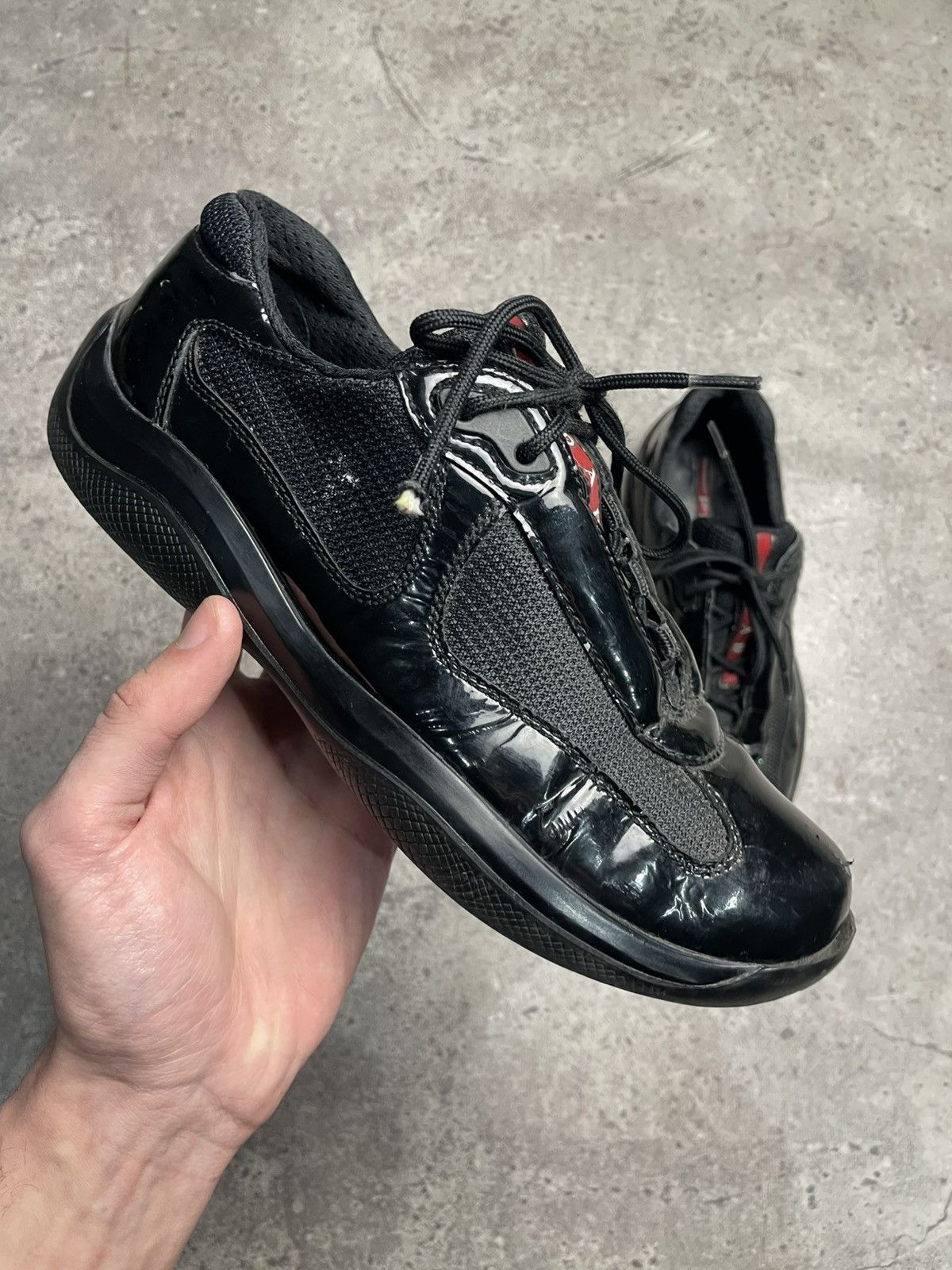 Prada Vintage Prada Americas Cup Rare Black sneakers shoes EU37 Size US 7 / IT 37 - 3 Thumbnail