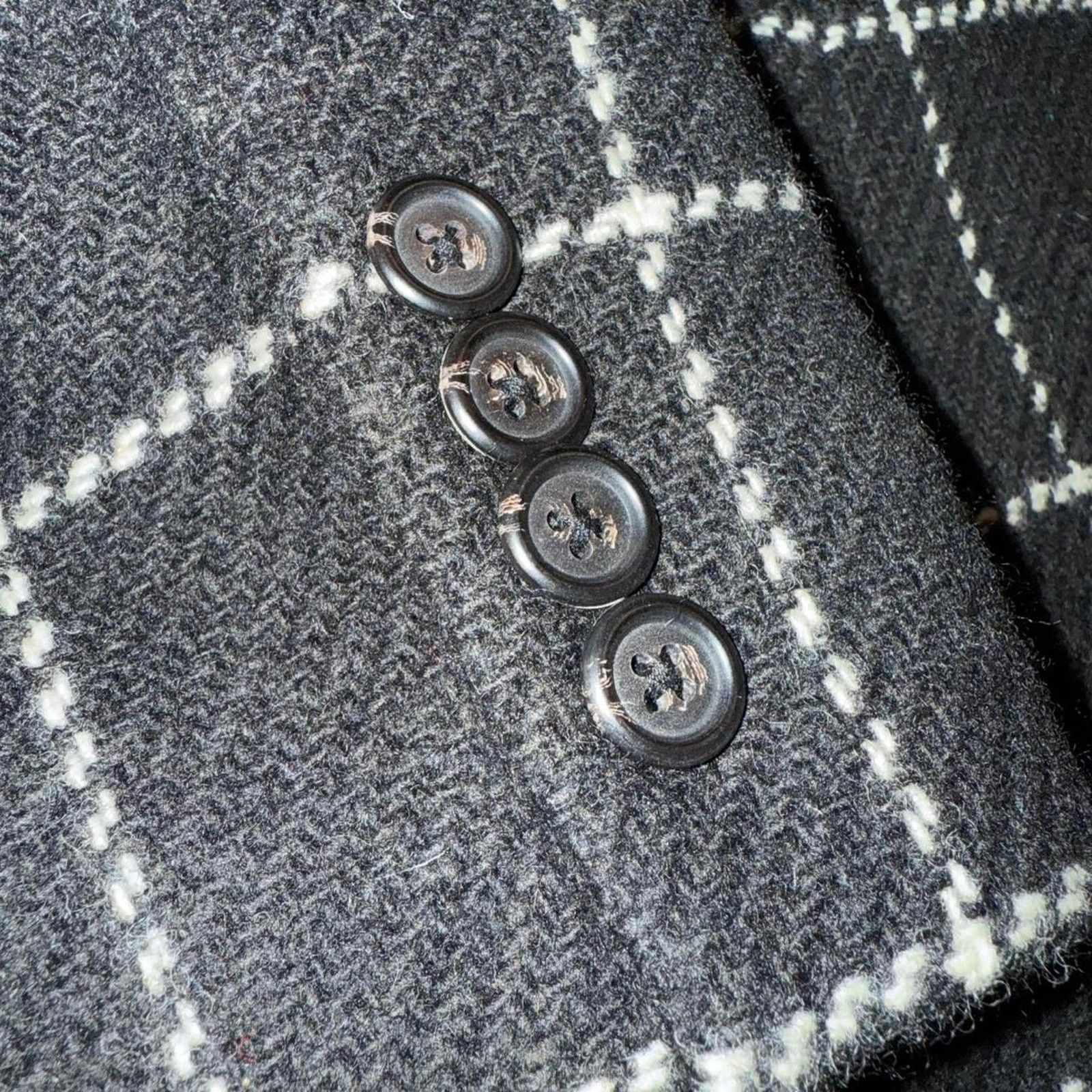 Ralph Lauren Vtg ralph lauren grey wool windowpane blazer jacket 12 Size XL / US 12-14 / IT 48-50 - 5 Thumbnail