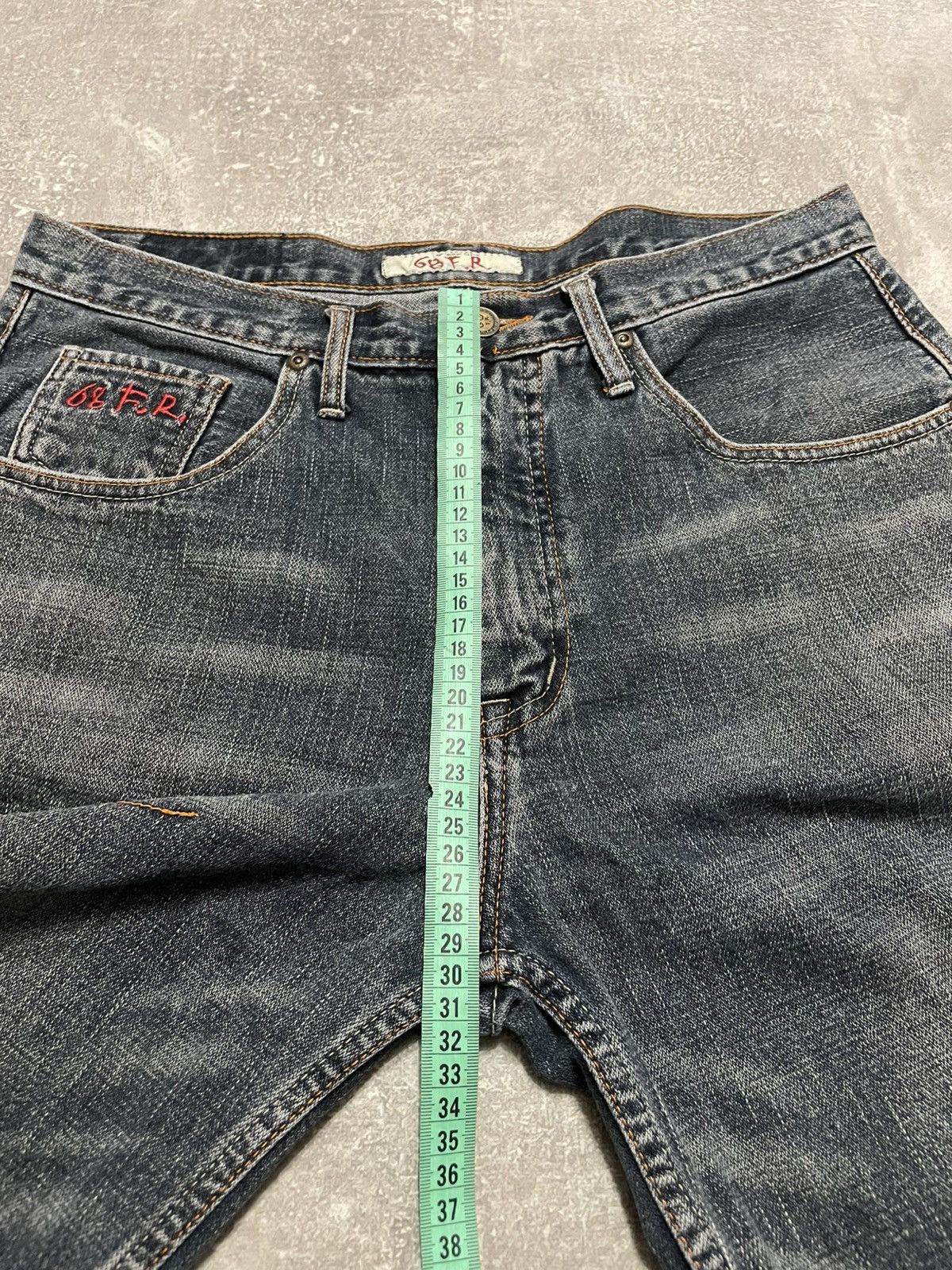 Vintage Vintage Distressed 68 F.R Embroidered Rap Buggy Denim Shorts Size US 34 / EU 50 - 20 Thumbnail