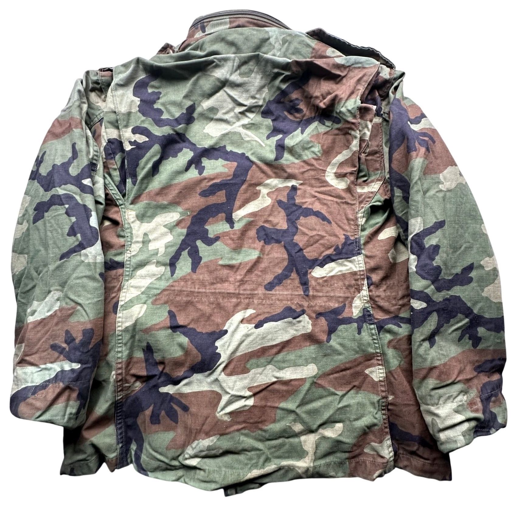 Vintage VINTAGE US ARMY M-65 FIELD JACKET Men Small Regular Woodland Military Camouflage Jacket Size US S / EU 44-46 / 1 - 2 Thumbnail
