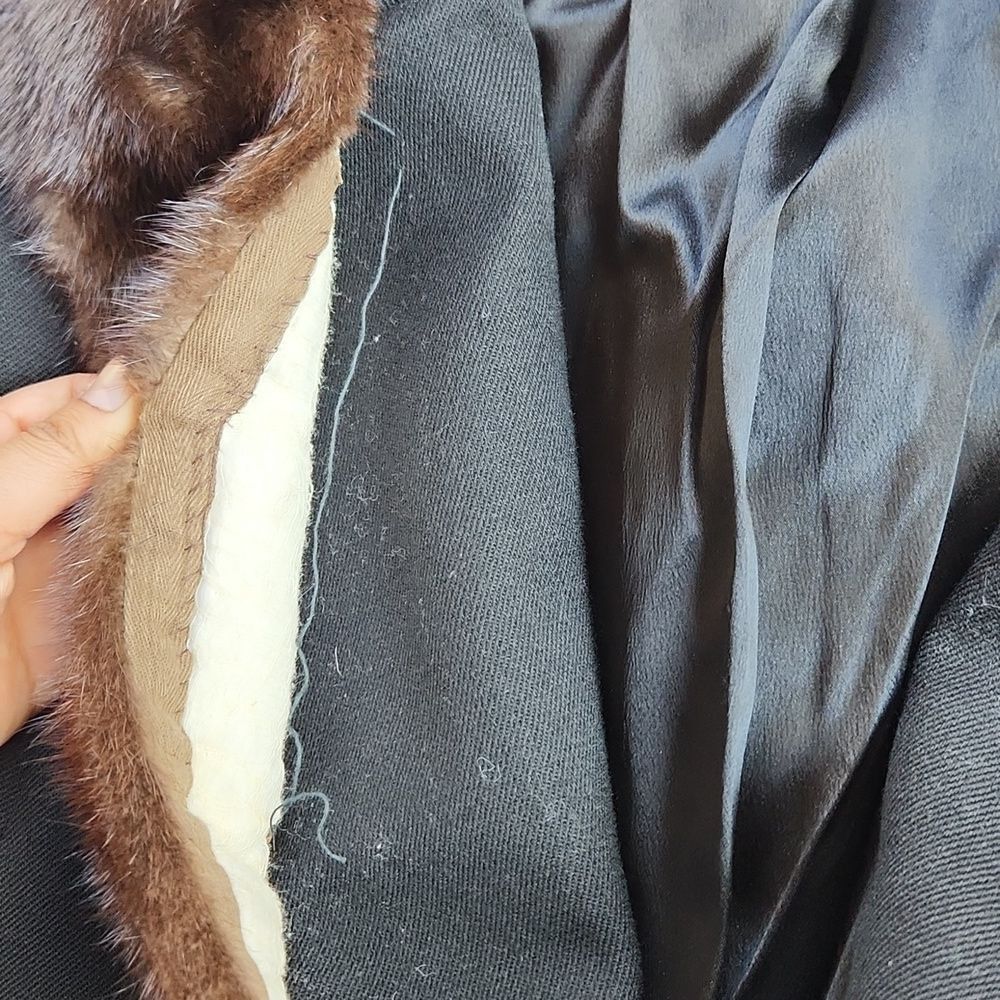Other M. Solomon Vintage Fur Collar Black Coat Women's Size Medium Size M / US 6-8 / IT 42-44 - 8 Thumbnail