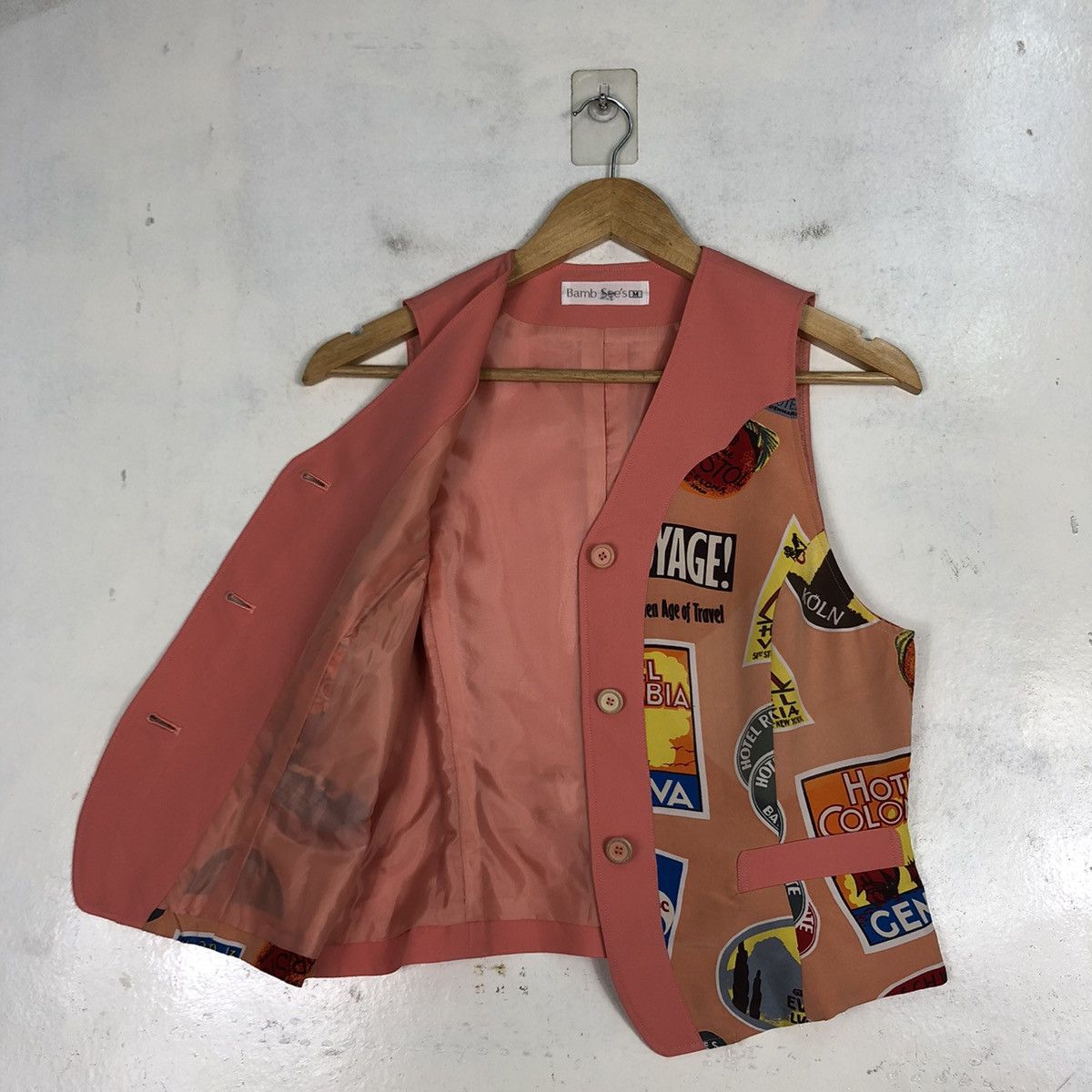 Other × Vintage Rockabilly Style Design Retro Graphic Vest Jackets Size US M / EU 48-50 / 2 - 10 Thumbnail