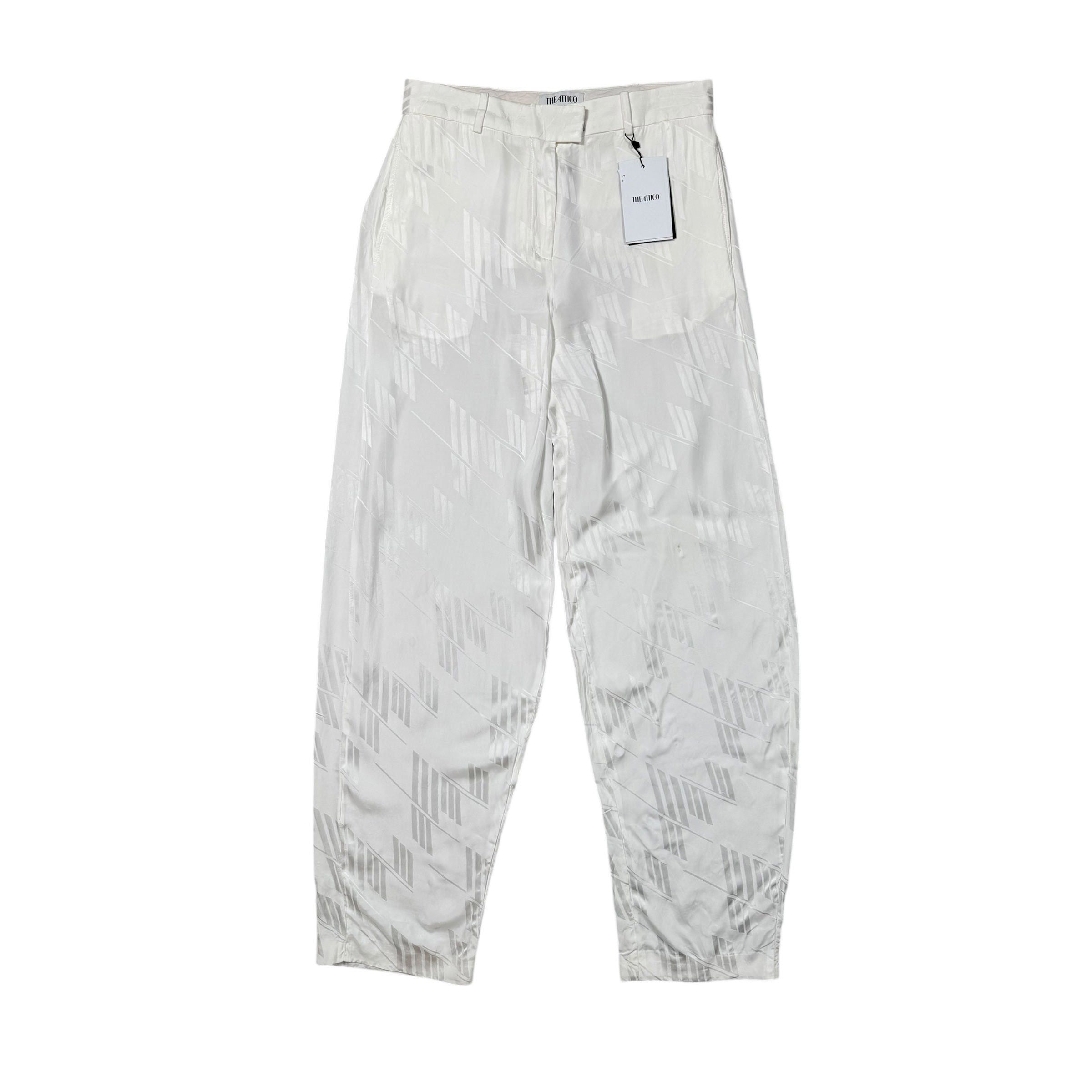 The Attico The Attico FW22 Jagger Monogram Jacquard Trousers Size 27" / US 4 / IT 40 - 3 Thumbnail