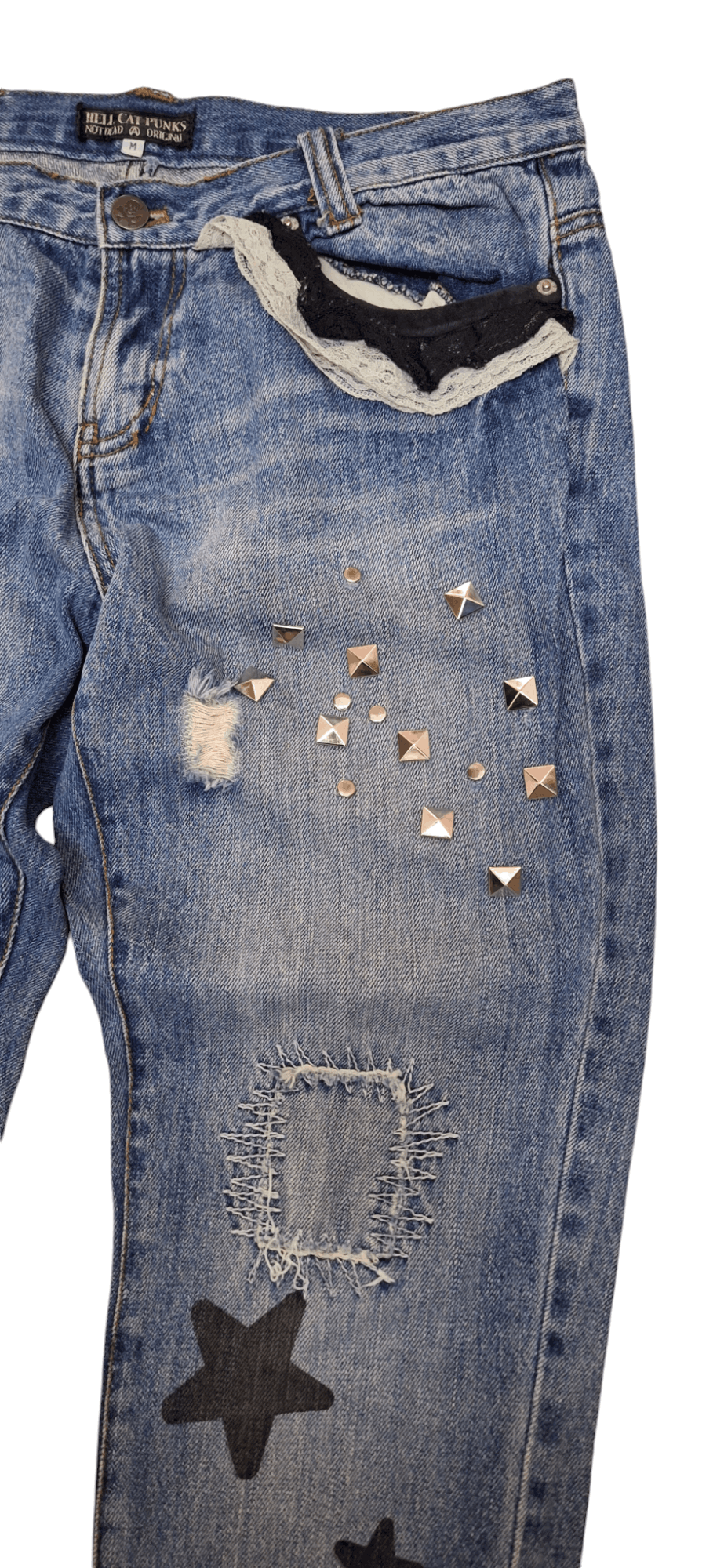 Seditionaries Hell Cats Punk Spikes Distressed Seditionaries Zipper Leg Size 32" / US 10 / IT 46 - 3 Thumbnail