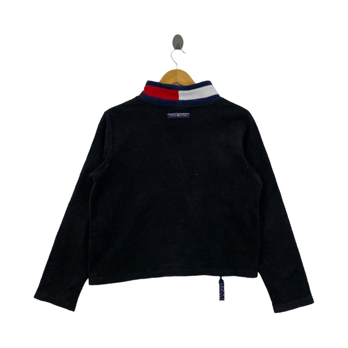 Tommy Hilfiger × Vintage Vintage TOMMY HILFIGER Fleece Turtle Neck Crop Top Long Size M / US 6-8 / IT 42-44 - 2 Thumbnail