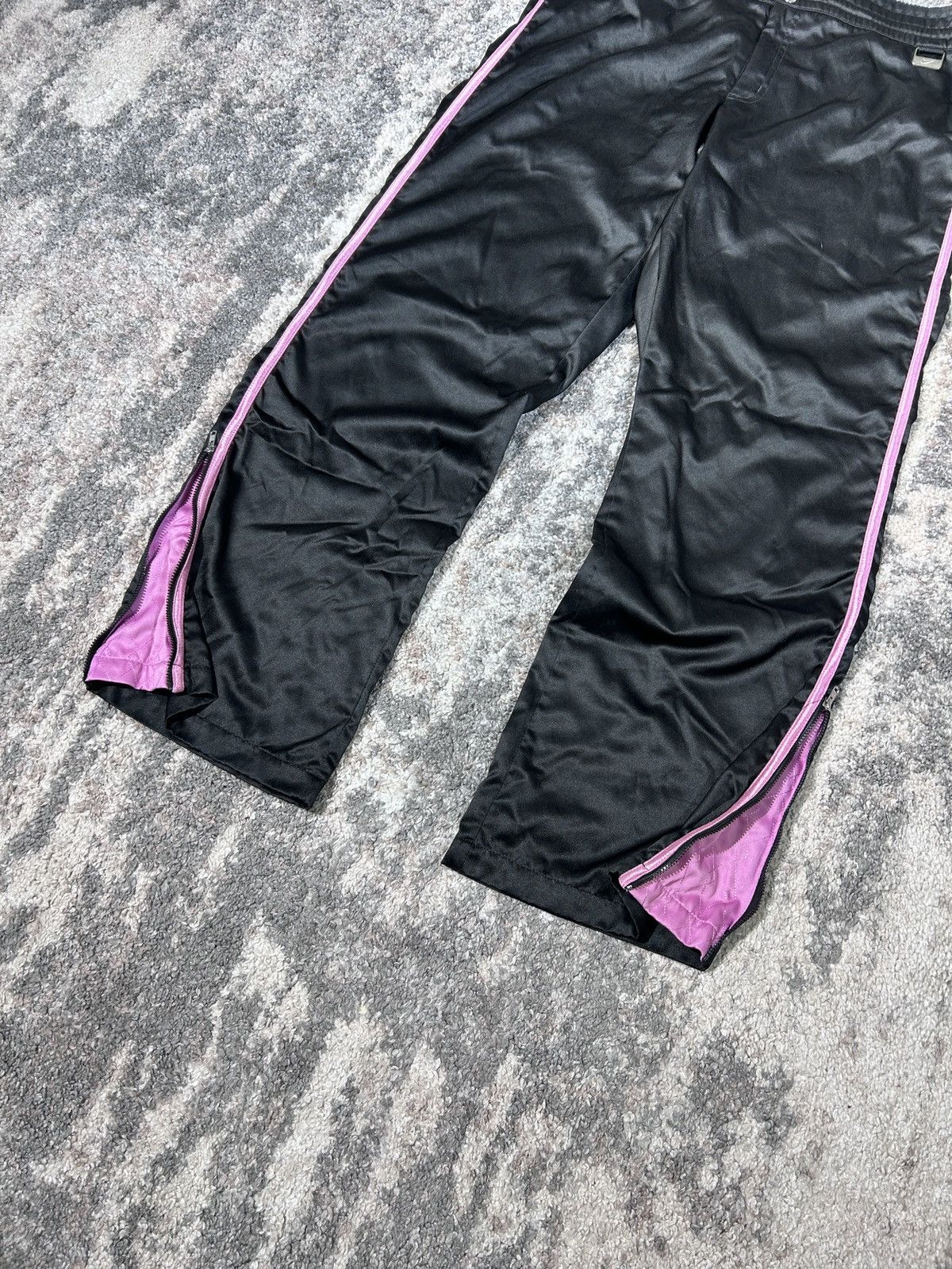 Nike × Nike ACG × Vintage Vintage Y2K Nike Baggy Pink & Black Grunge Opium Sweatpants Size 36" / US 14 / IT 50 - 4 Thumbnail
