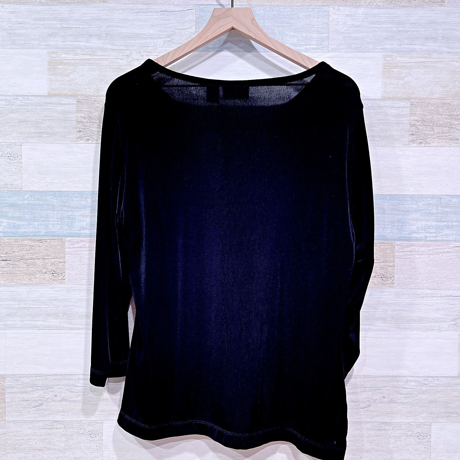 Other Chicos Travelers Chiffon Pleated Top Black Womens 1 Medium Size M / US 6-8 / IT 42-44 - 4 Thumbnail