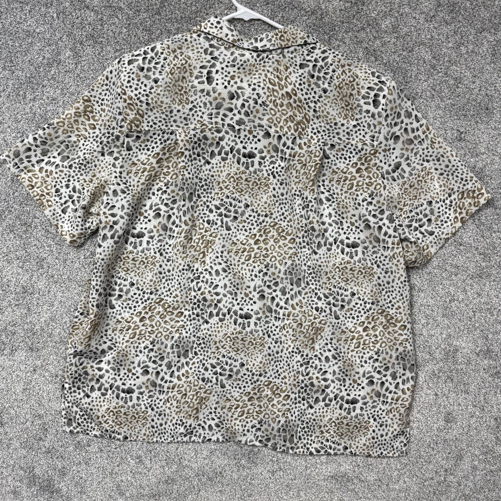 Vintage VINTAGE Alfred Dunner Top 18W Plus Leopard Print Retro 80s 90s Career Office Casual Chic Size XXL / US 16-18 / IT 52-54 - 7 Thumbnail