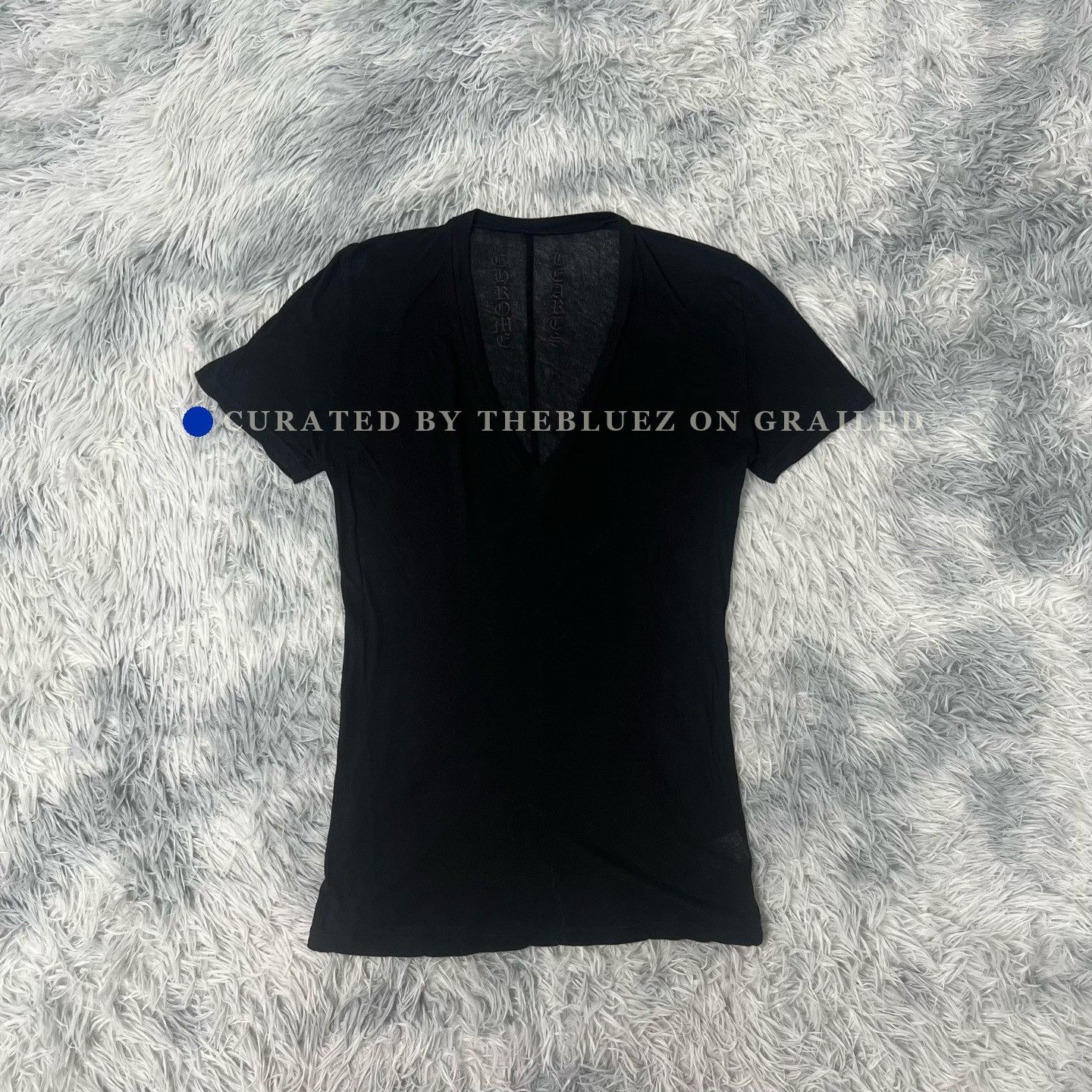 Chrome Hearts Chrome hearts Tripple Cross V-Neck womens Tee/slim