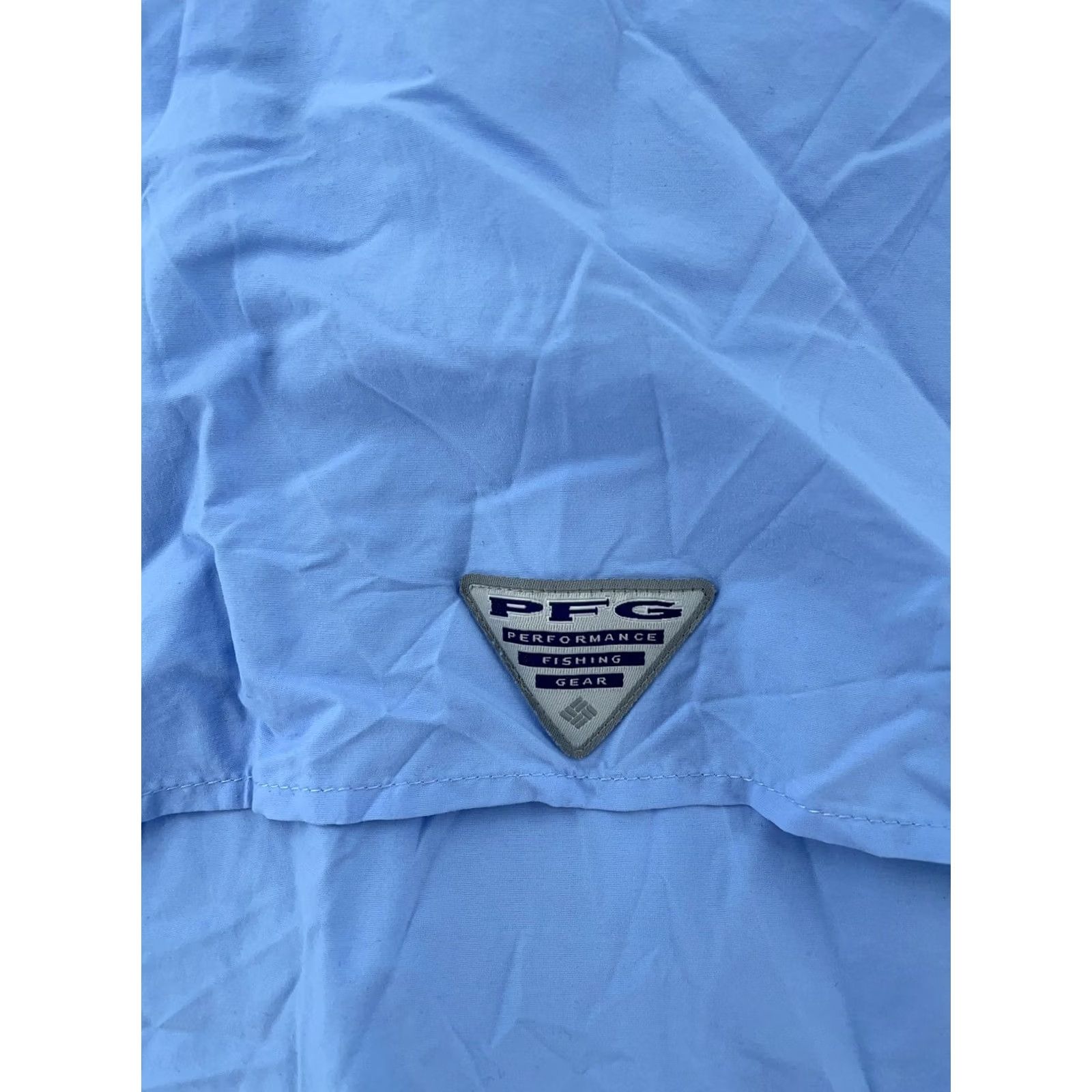 All Blues Columbia Shirt Men 2XL Tall Blue PFG Omni-Shade Short Sleeve Button-Up Breathable Fishing Vented Back Casual Travel Size US XXL / EU 58 / 5 - 7 Thumbnail