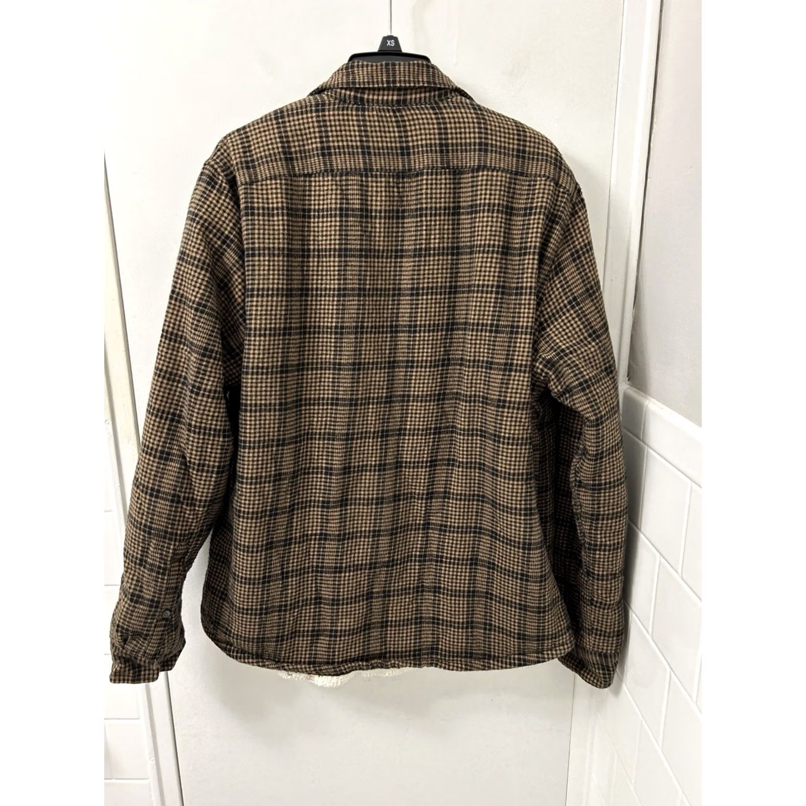 Michael Kors Michael Kors Shirt Jacket Mens M Brown Plaid Sherpa Lined Classic Shirt Jacket Size US M / EU 48-50 / 2 - 6 Thumbnail