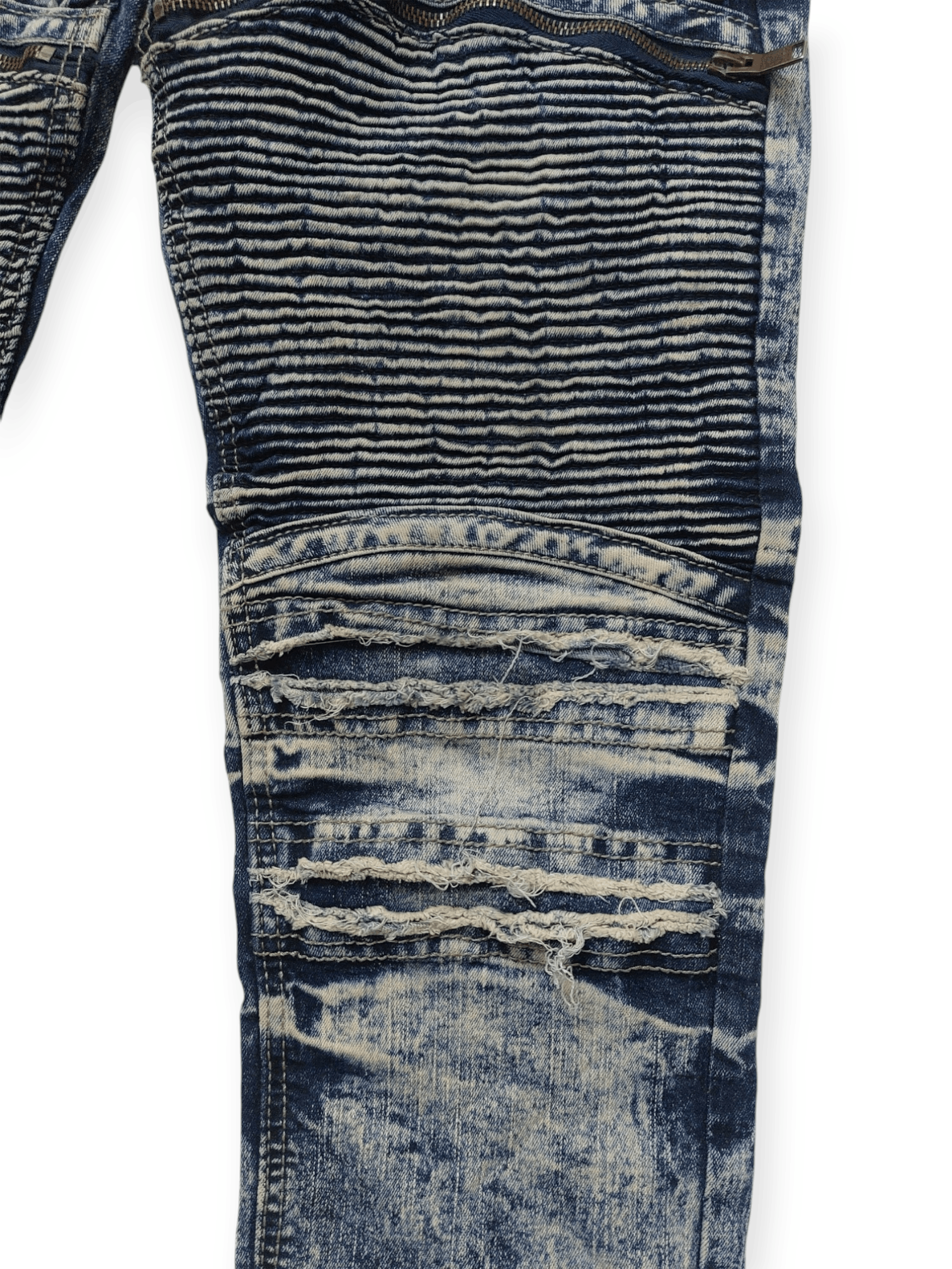 Designer Punk Biker Denim Bleecker & Mercer Jeans Size US 34 / EU 50 - 7 Thumbnail