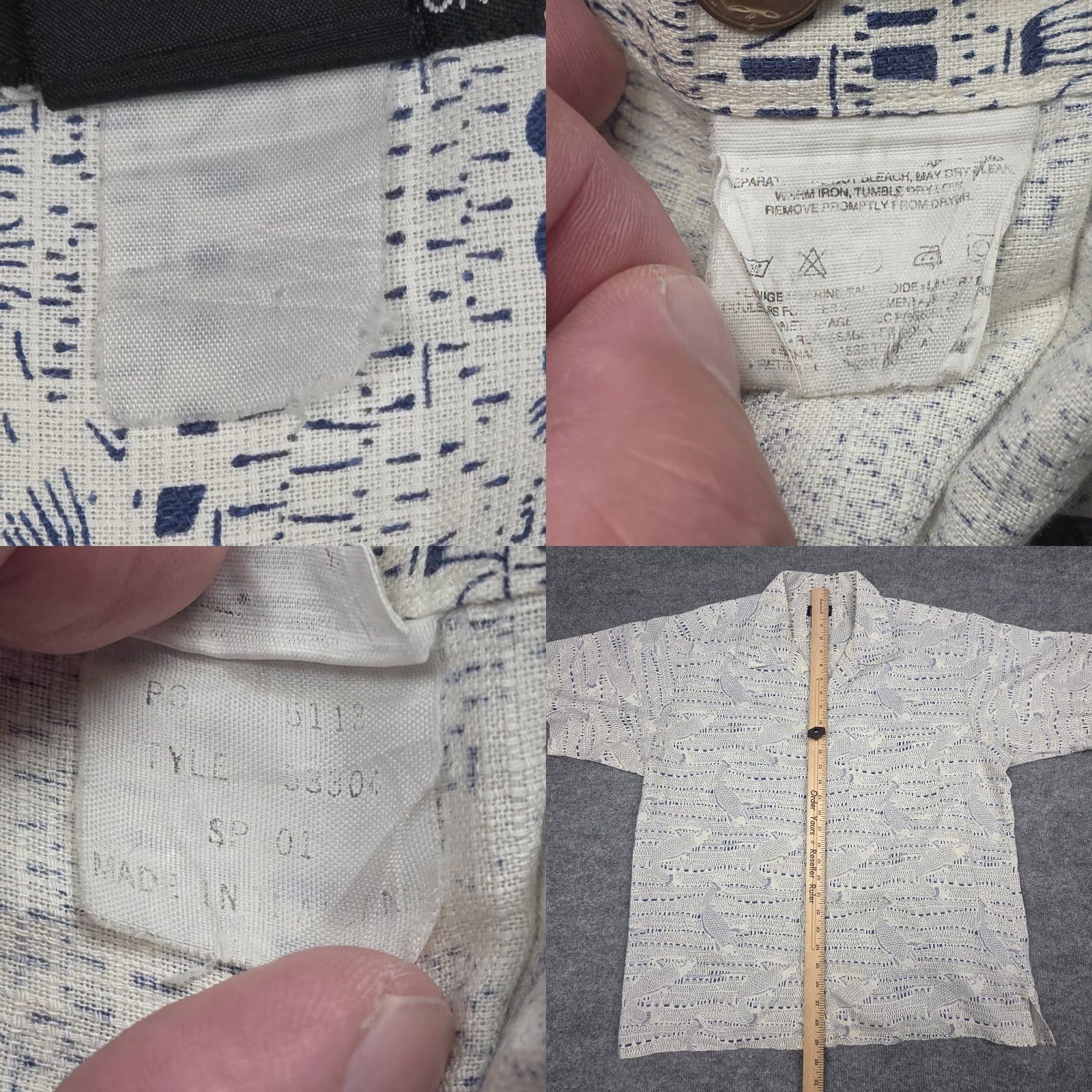 Patagonia VINTAGE Patagonia A/C Shirt Men's L Bonefish Hawaiian AOP Loop Collar Marks Size US L / EU 52-54 / 3 - 8 Thumbnail