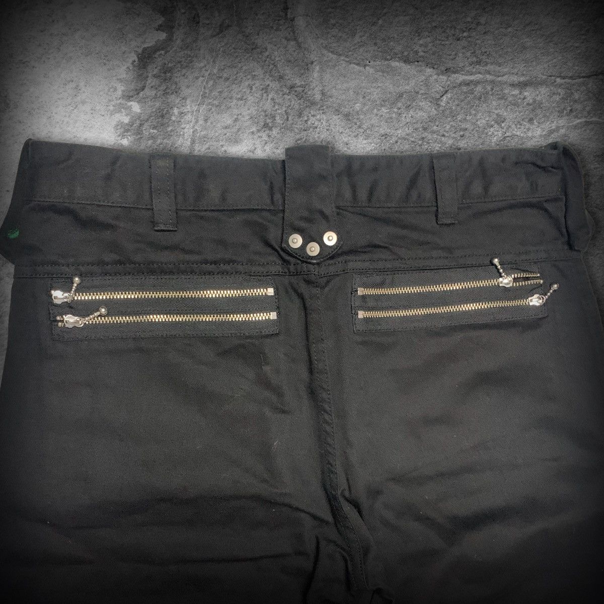 Japanese Brand IDEA Tokyo Zip Detail Biker Style Pants Size US 31 - 7 Thumbnail