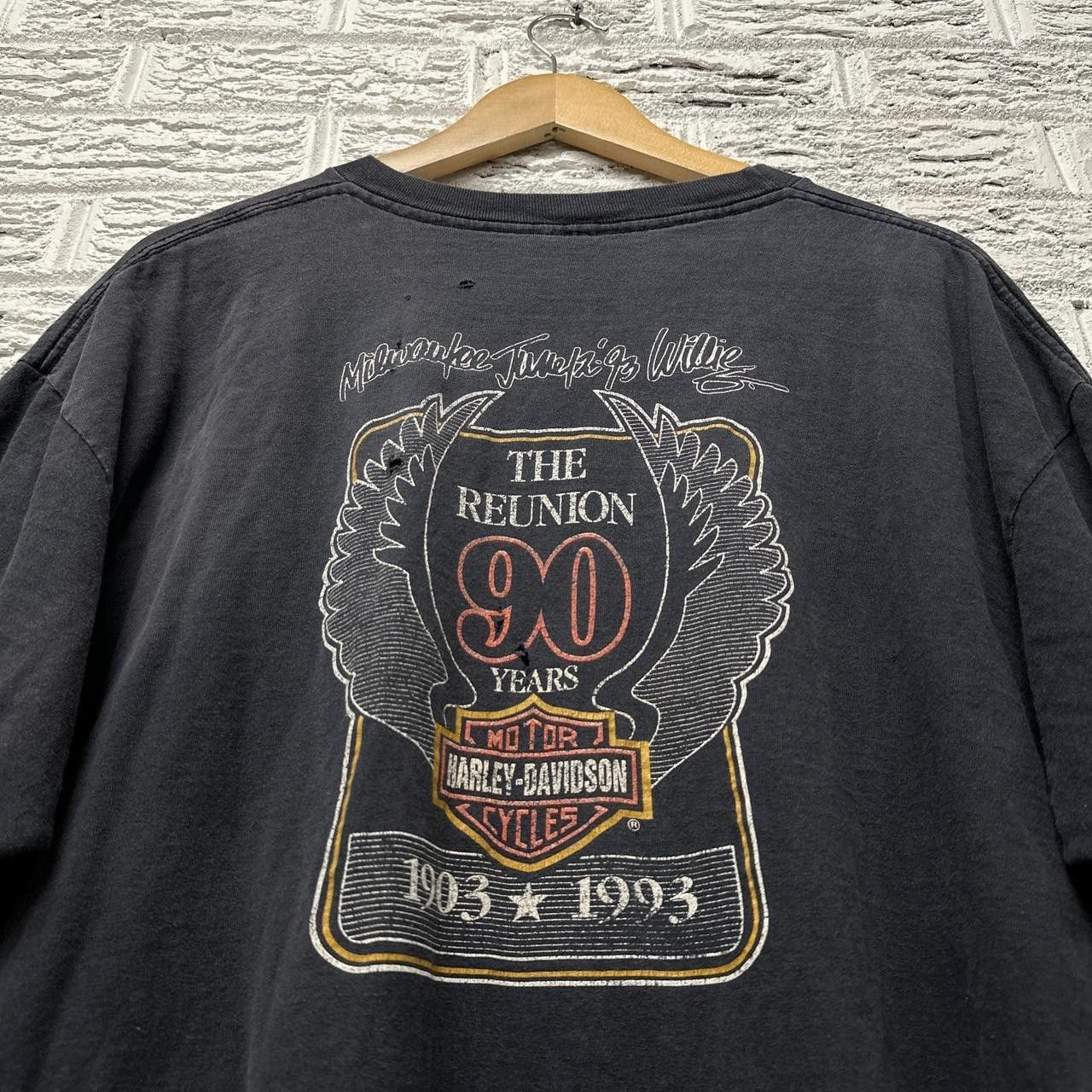 Harley Davidson × Vintage Vintage Faded Harley Davidson 1993 Shirt XL Size US XL / EU 56 / 4 - 1 Thumbnail