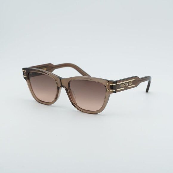 Dior Dior DIORSIGNATURE S6U 64F1 Sunglasses Brown Square Frame Size ONE SIZE - 8 Thumbnail