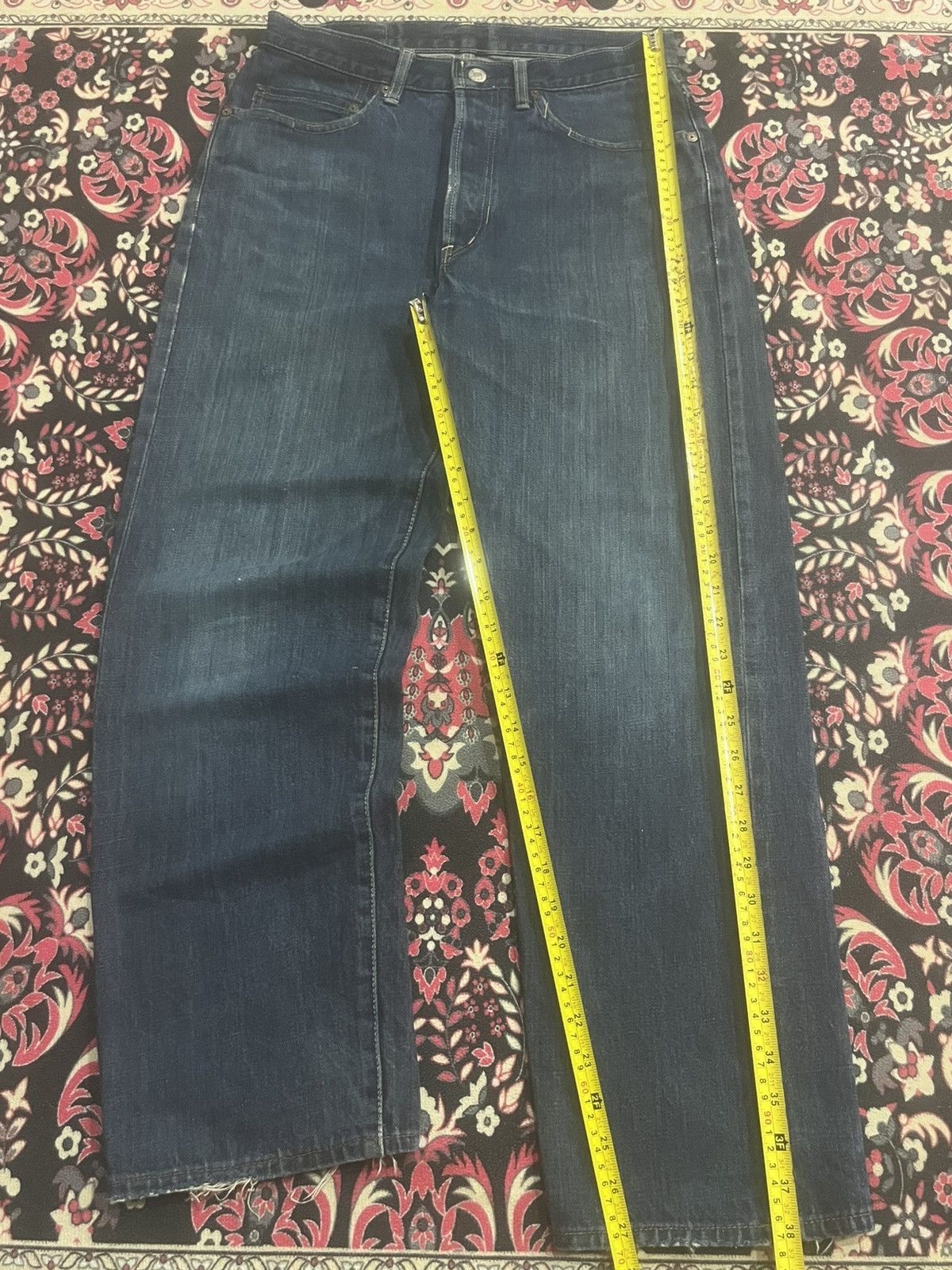 Blue Blue Japan Blue Blue Japan Blue Washed Straight Fit Selvedge Jeans Size US 31 - 16 Thumbnail