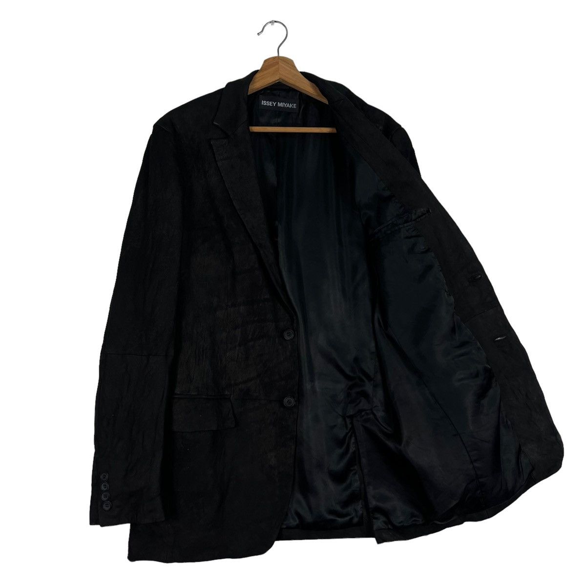 Issey Miyake 🔥VTG ISSEY MIYAKE SHEEPSKIN LEATHER JACKET DOUBLE BREAST Size US M / EU 48-50 / 2 - 13 Thumbnail