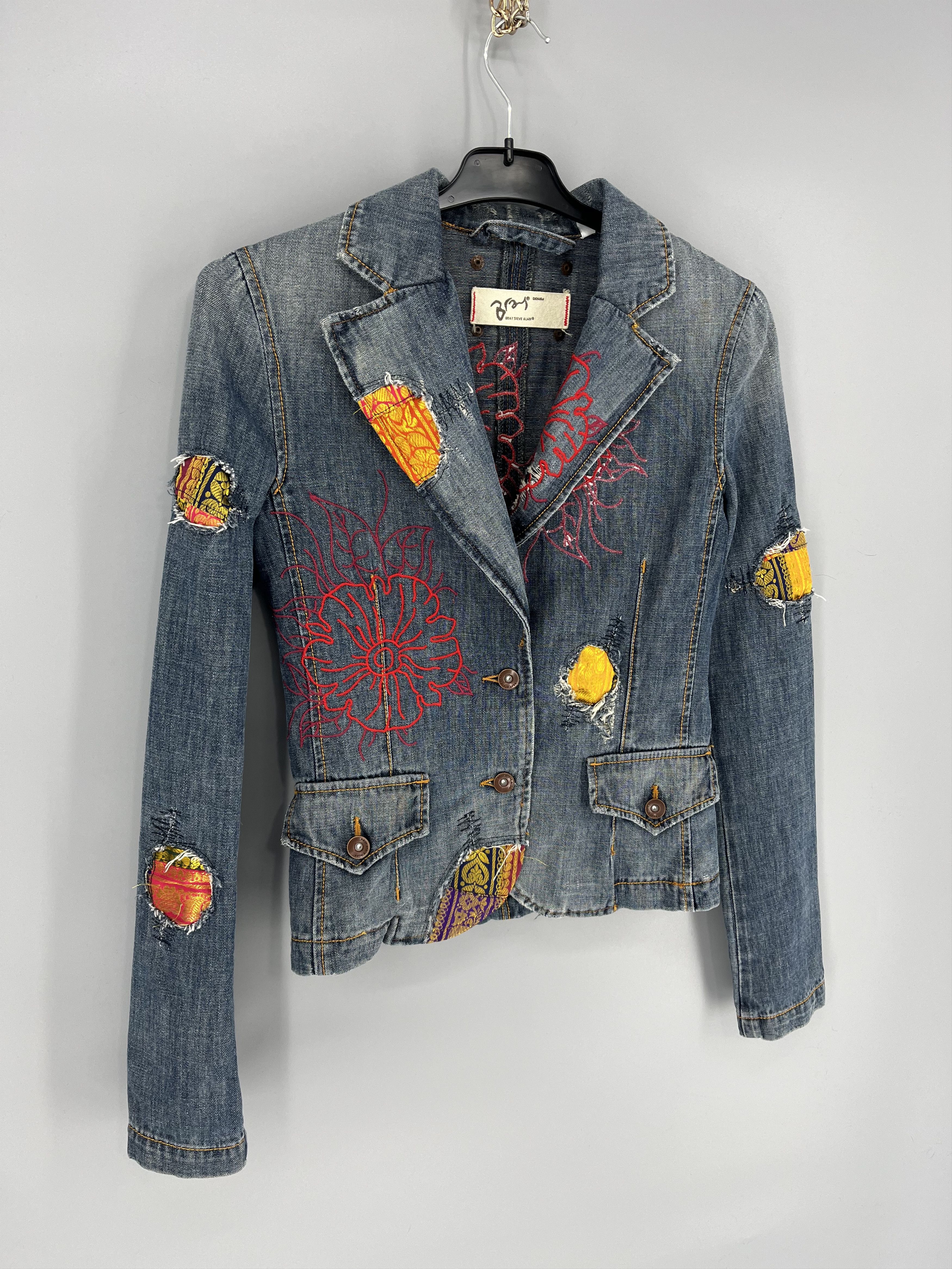 Bray Steve Alan × Japanese Brand Progetti & Prodotti Bray Vintage Y2K Denim Jacket Size S / US 4 / IT 40 - 2 Thumbnail