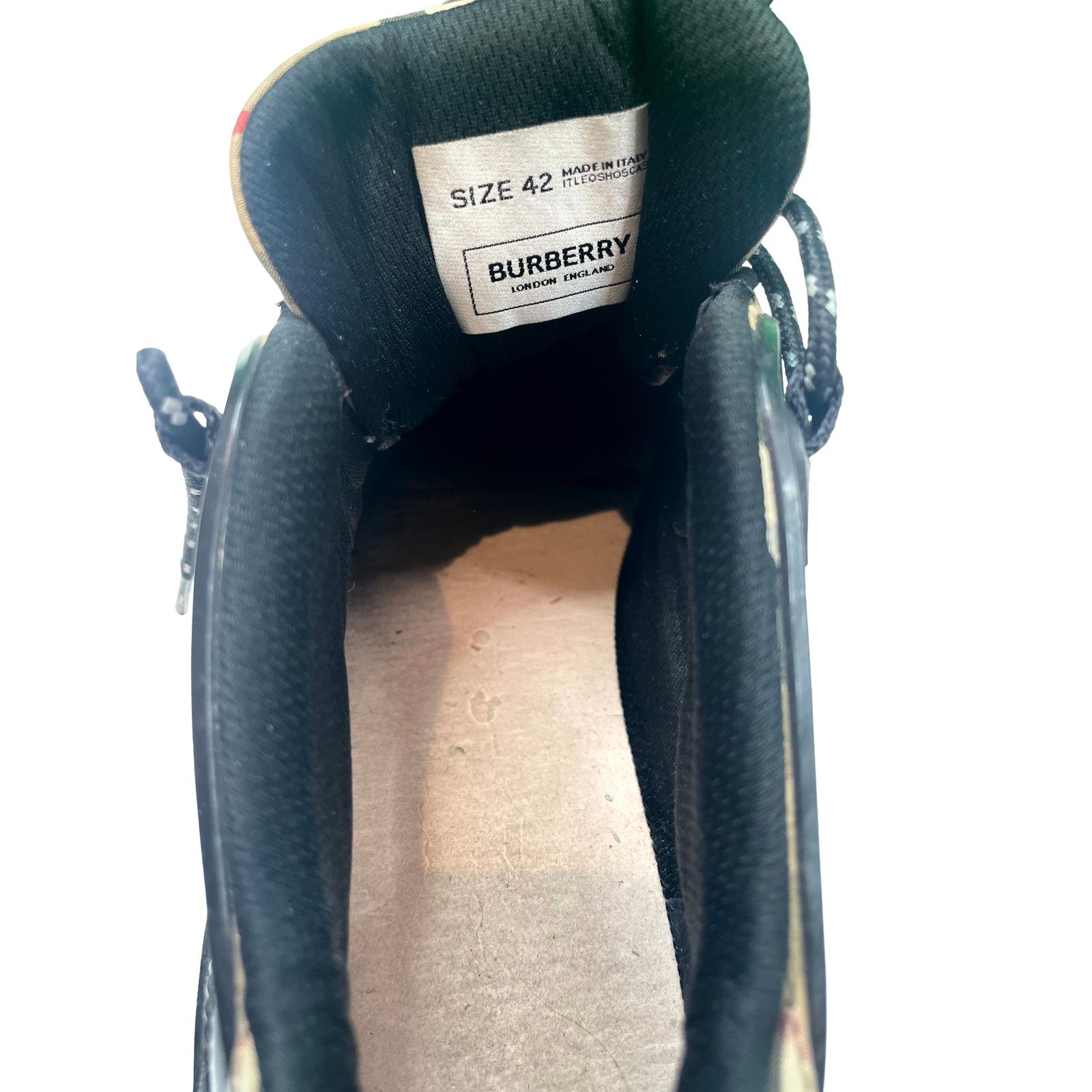 Burberry Burberry Monogram Runner Black & Brown Sneakers Size US 9 / IT 39 - 7 Thumbnail