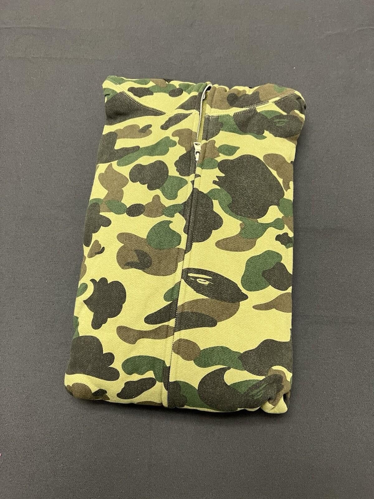 Bape BAPE by A Bathing Ape ABC Camo Green Shark Full Zip Hoodie Size US XXL / EU 58 / 5 - 4 Thumbnail