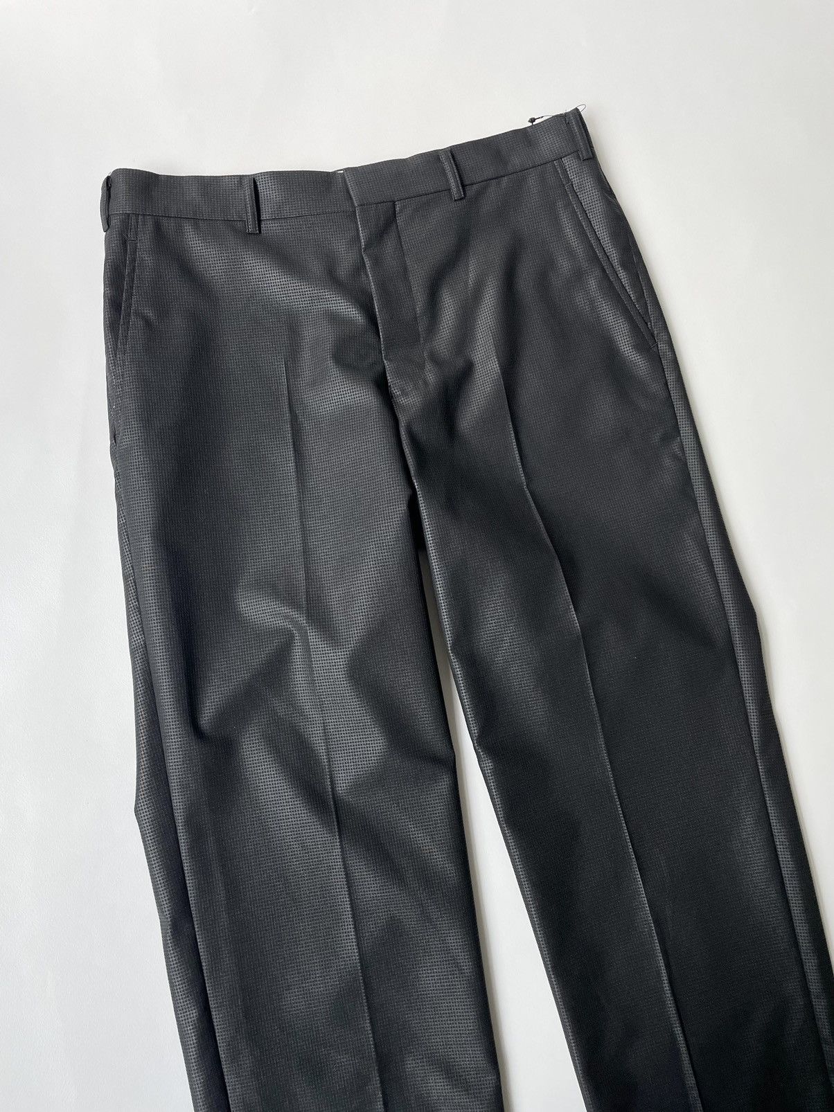 Comme des Garcons S/S 15 Black ‘Shimmer Grid Check’ Trousers Size US 34 / EU 50 - 8 Thumbnail