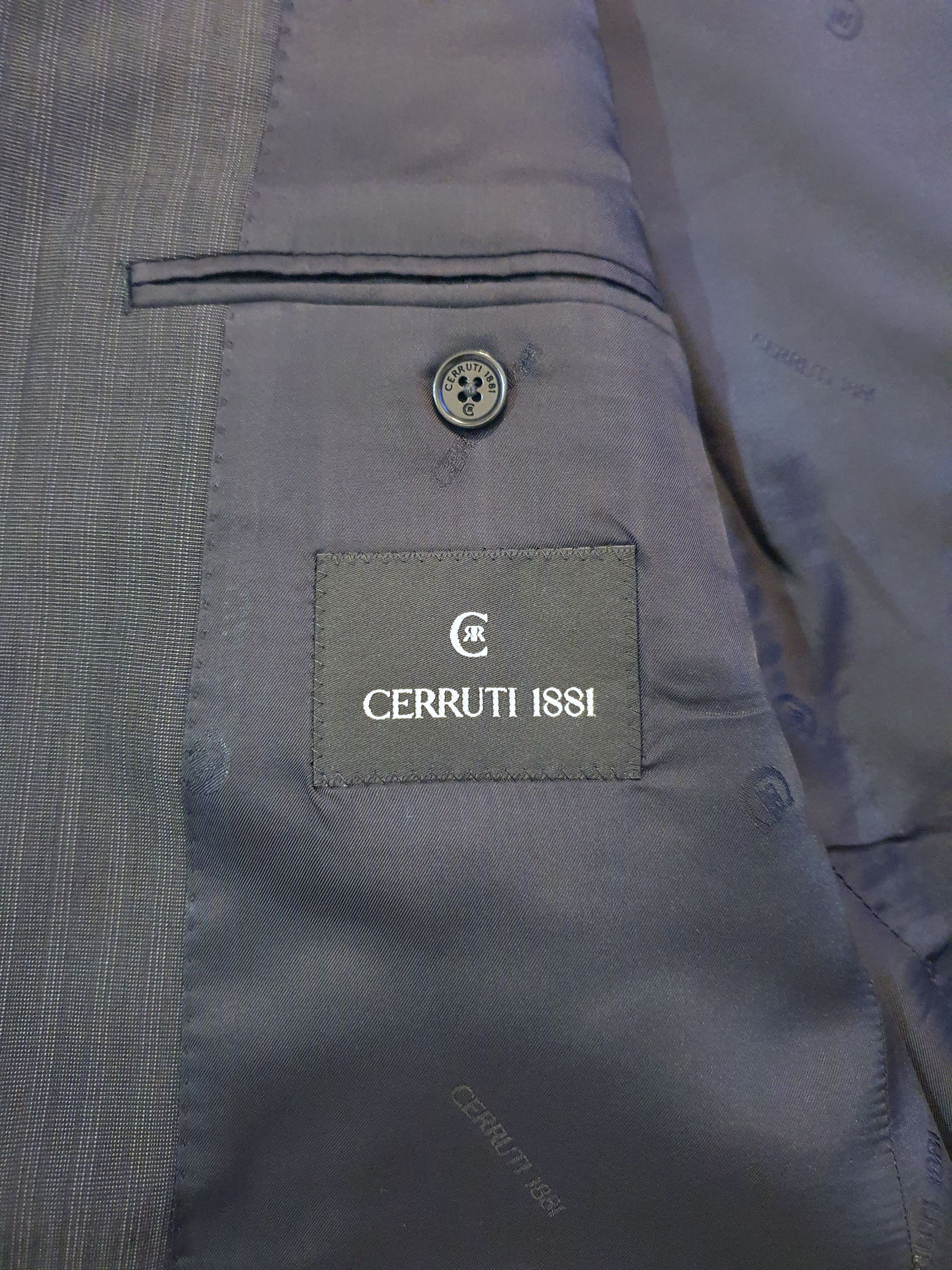 Cerruti 1881 Vintage Sports Coat/Jacket - Dark Gray/Charcoal - Wool, Silk Size 44R - 6 Thumbnail