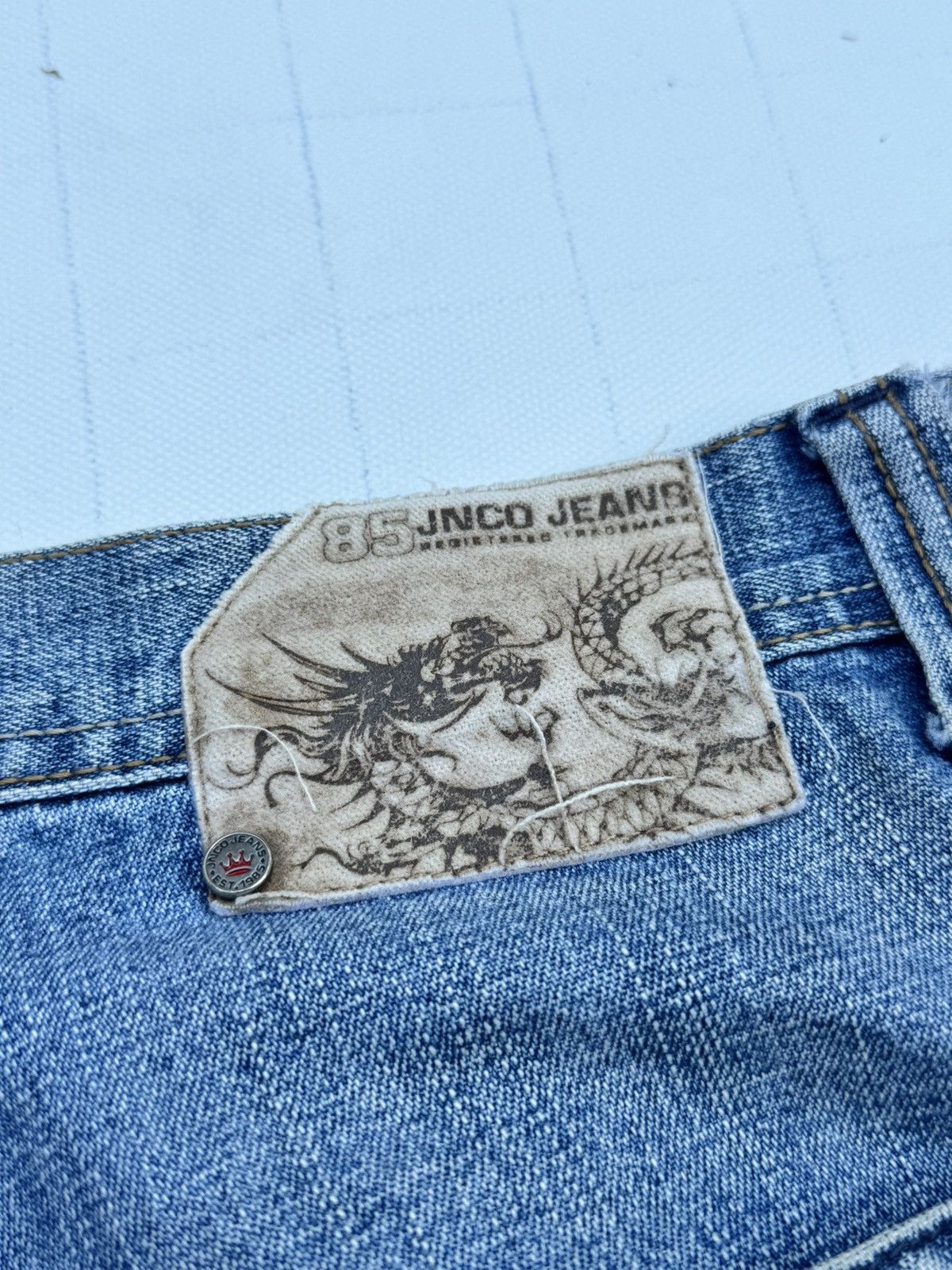 JNCO jnco eagle embroidered 90s baggy denim Size US 36 / EU 52 - 3 Thumbnail