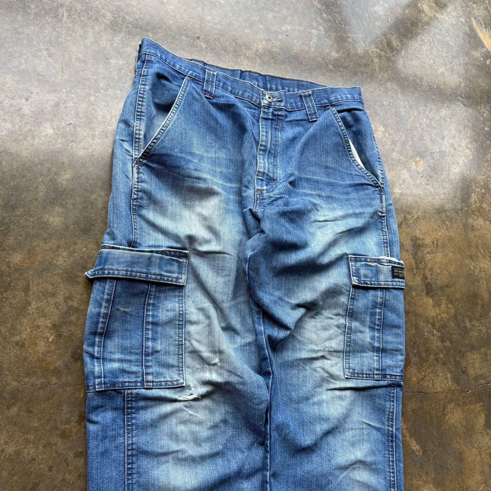 Wrangler Vintage Baggy Y2K Wrangler Work Jeans Size US 34 / EU 50 - 2 Thumbnail